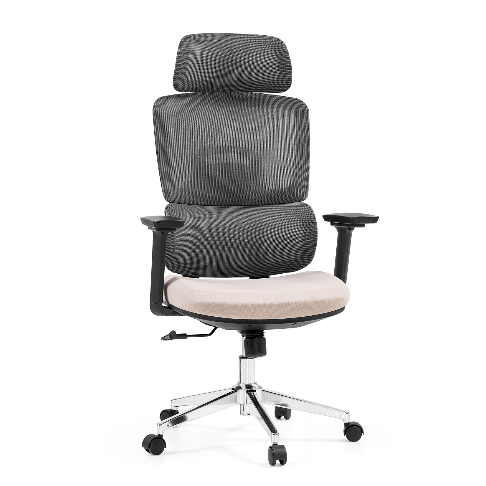hjh OFFICE Profi Bürostuhl Ergomy Pro Stoff / Netzstoff mit Armlehnen (höhenverstellbar)