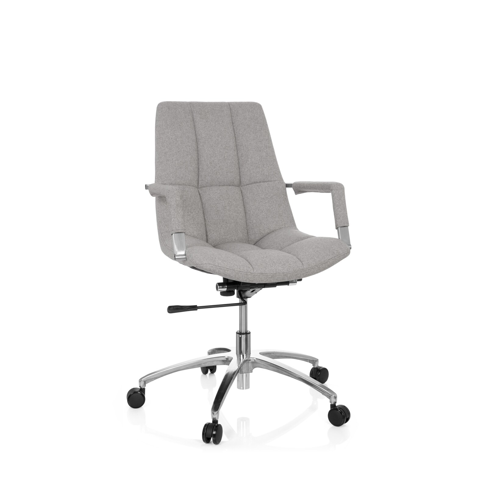 hjh OFFICE Home Office Bürostuhl SARANTO Stoff mit Armlehnen