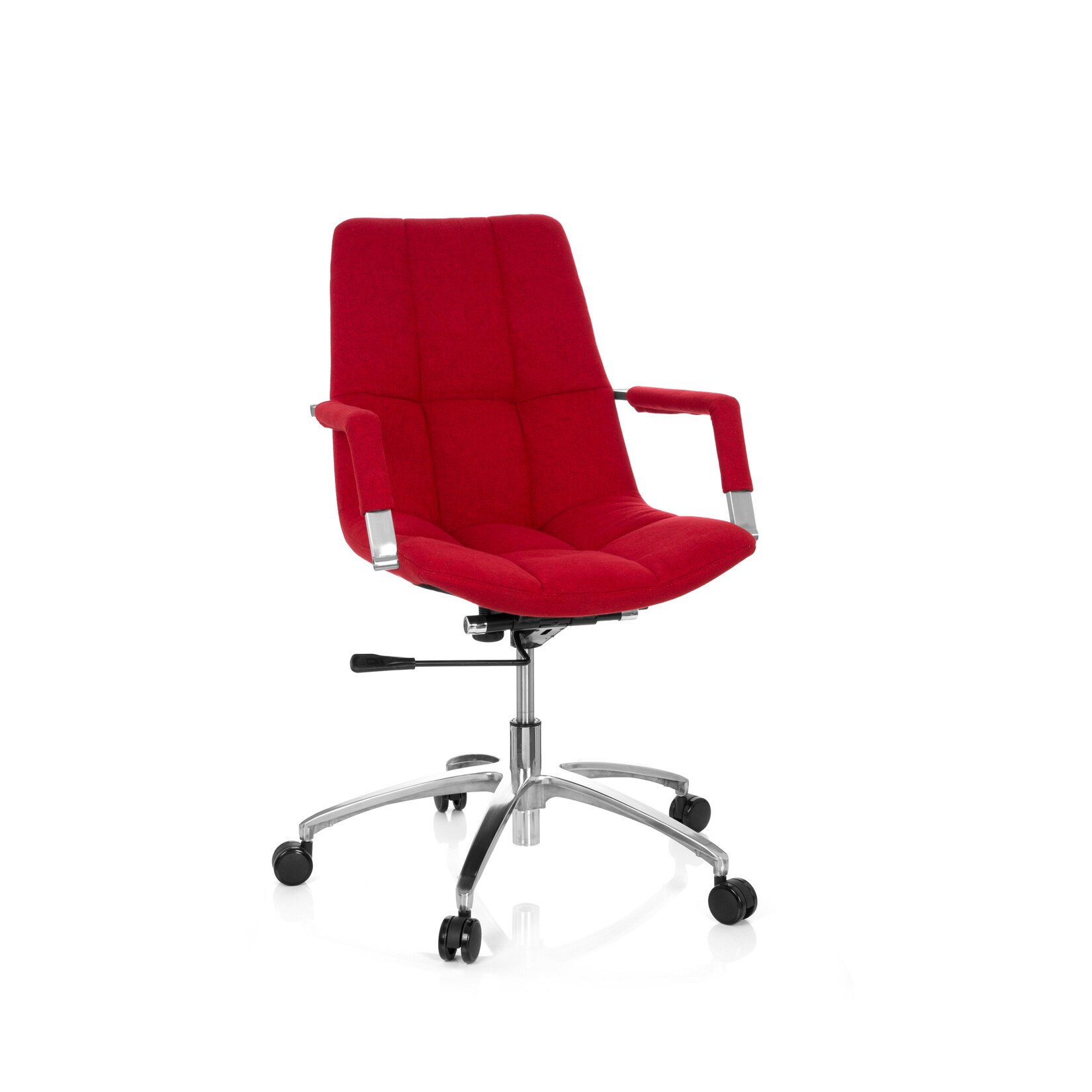 hjh OFFICE Home Office Bürostuhl SARANTO Stoff mit Armlehnen