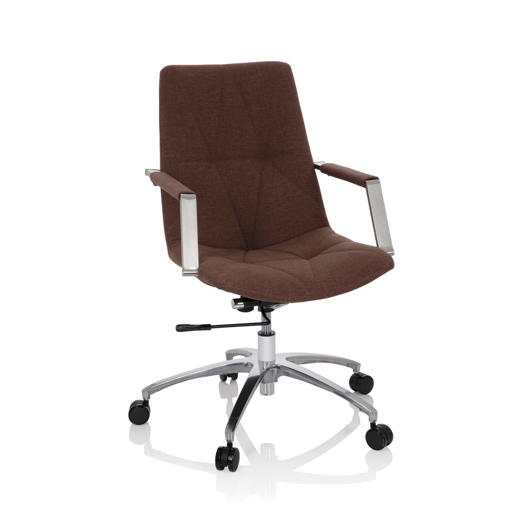 hjh OFFICE Home Office Bürostuhl SARANTO II Stoff mit Armlehnen