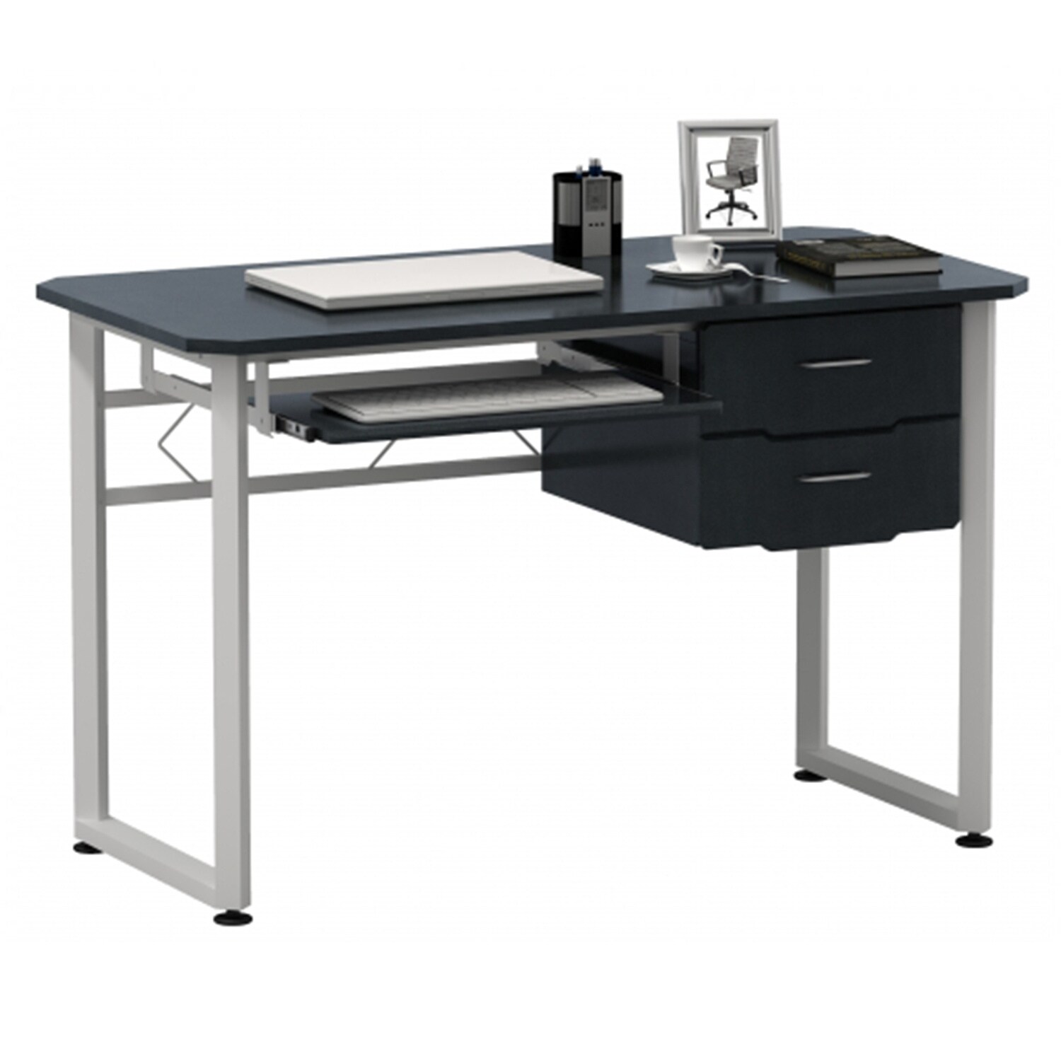 hjh OFFICE Schreibtisch WORKFLOW Melaminharzbeschichtete Spanplatte | 04251084641696