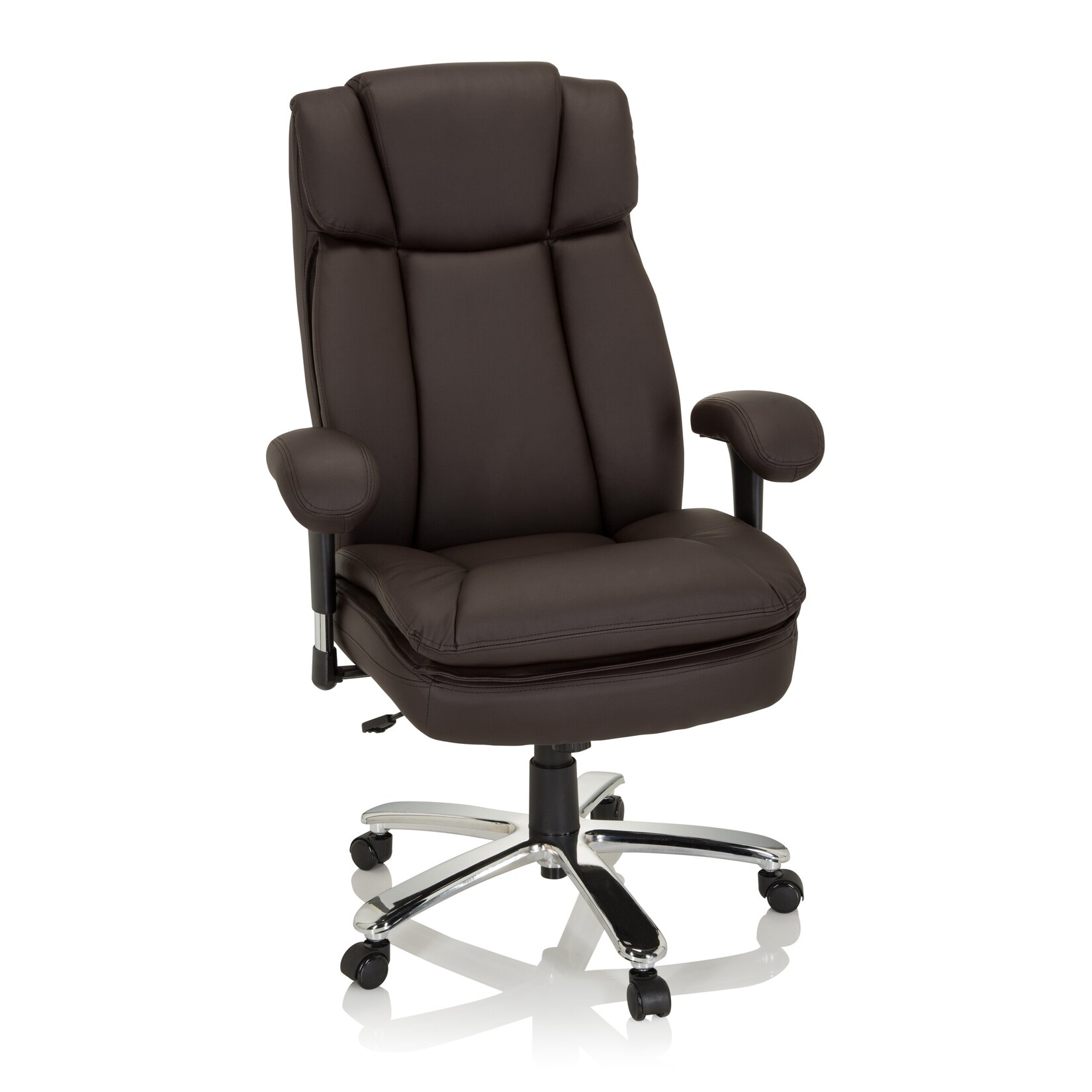 hjh OFFICE XXL Drehstuhl BUILDER XXL I Kunstleder mit Armlehnen (höhenverstellbar) | 04064323017424