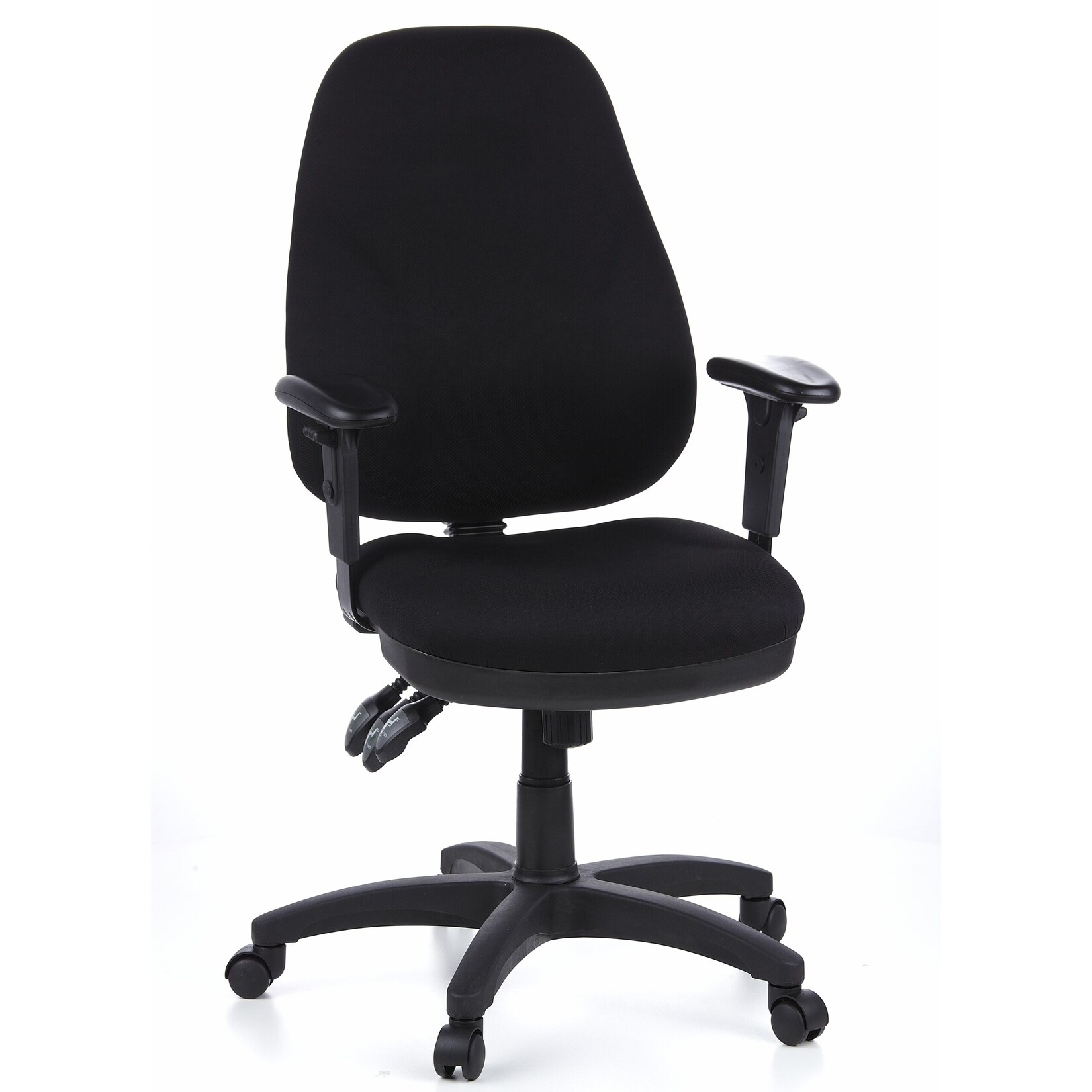 hjh OFFICE Profi Bürostuhl ZENIT PRO Stoff mit Armlehnen (höhenverstellbar)