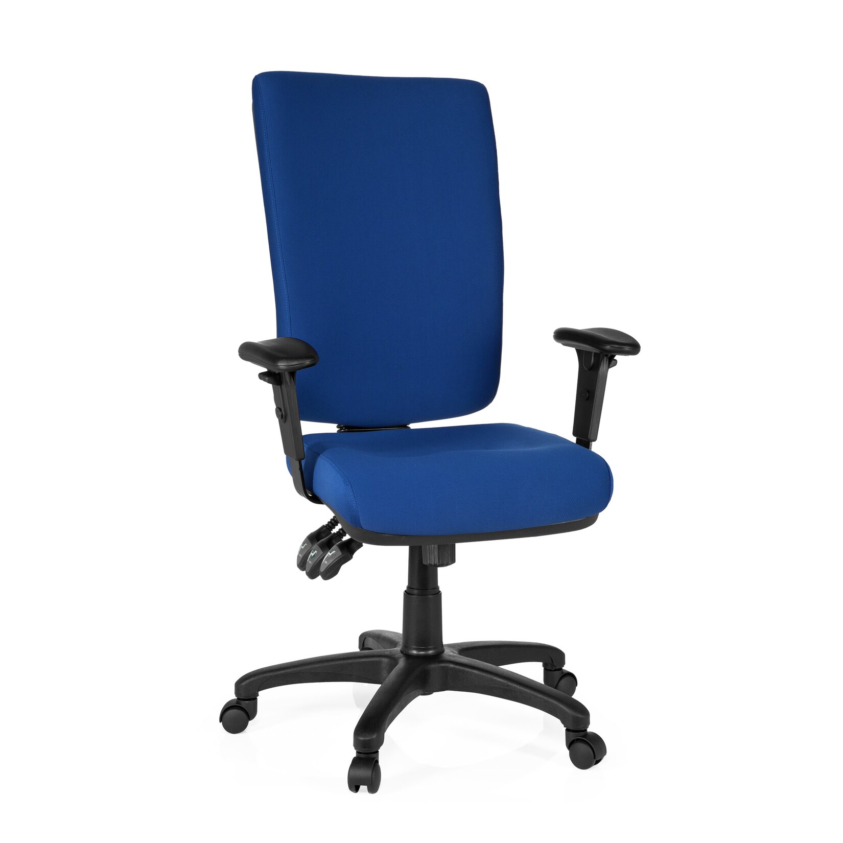 hjh OFFICE Profi Bürostuhl ZENIT HIGH Stoff mit Armlehnen (höhenverstellbar)