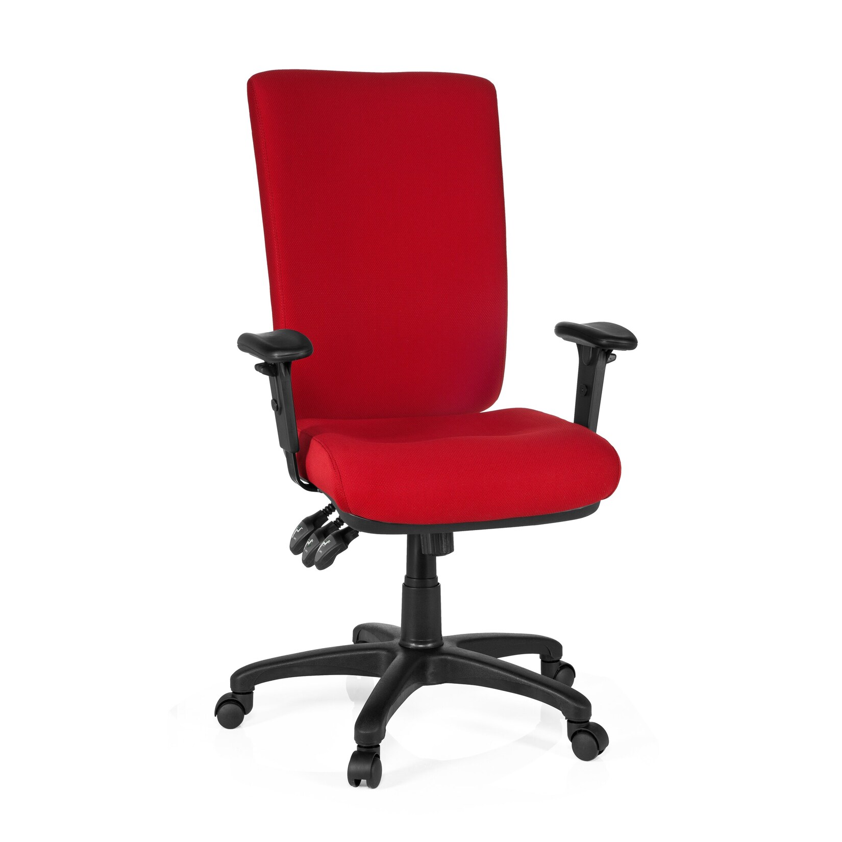 hjh OFFICE Profi Bürostuhl ZENIT HIGH Stoff mit Armlehnen (höhenverstellbar)