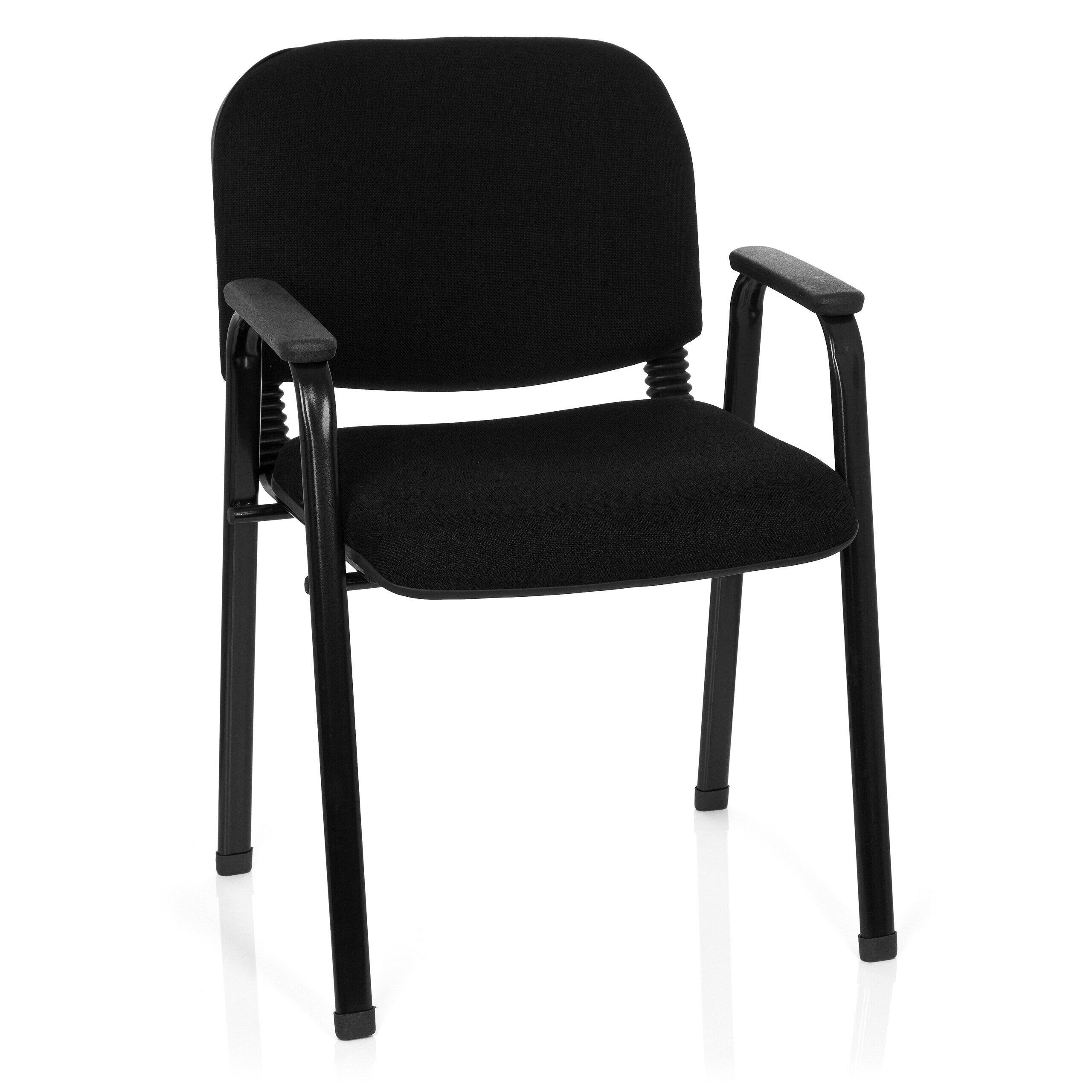 hjh OFFICE Vierfu&szlig;stuhl XT 650 Stoff mit Armlehnen - Bild 1