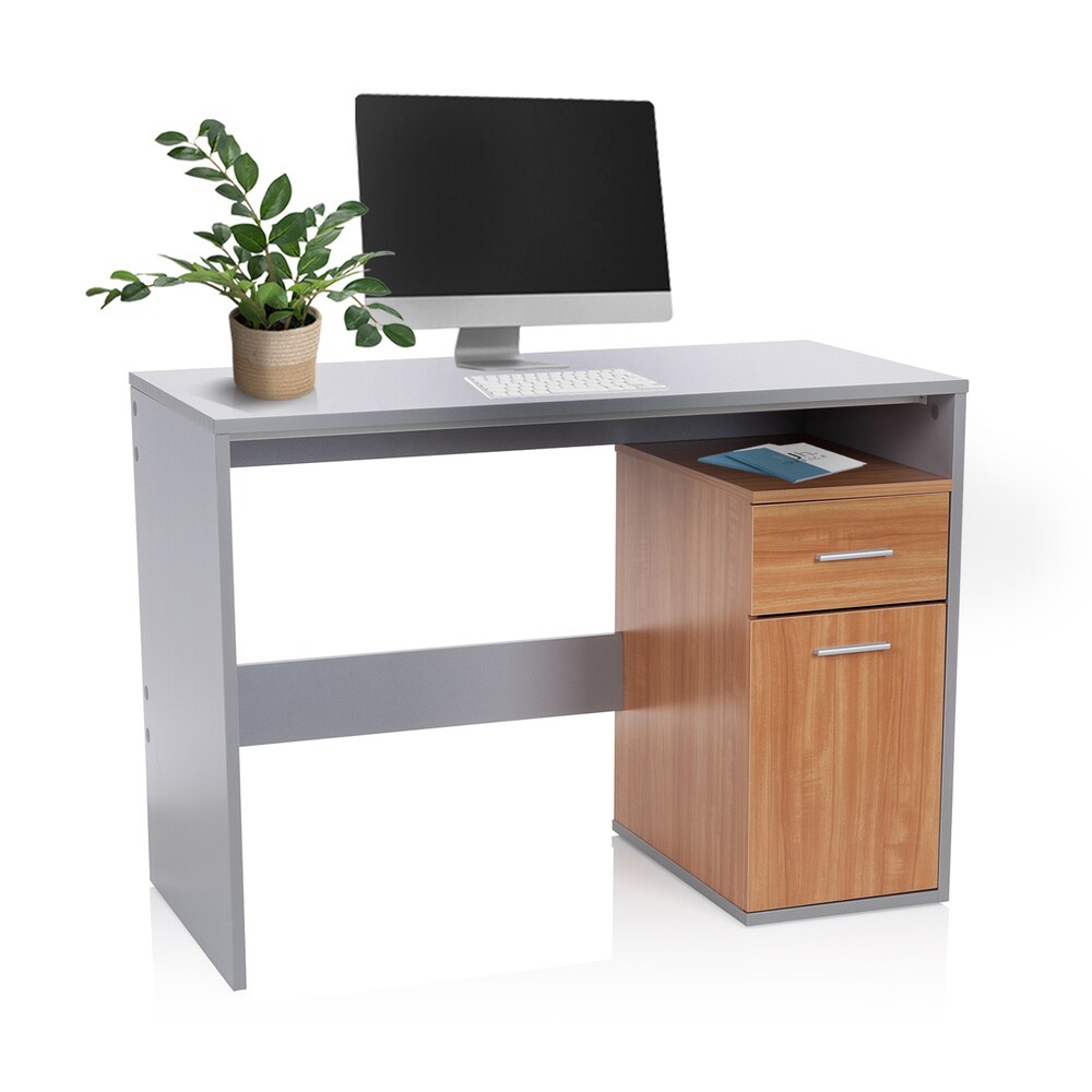 hjh OFFICE Schreibtisch BASIX Melaminharzbeschichtete Spanplatte | 04251084677435