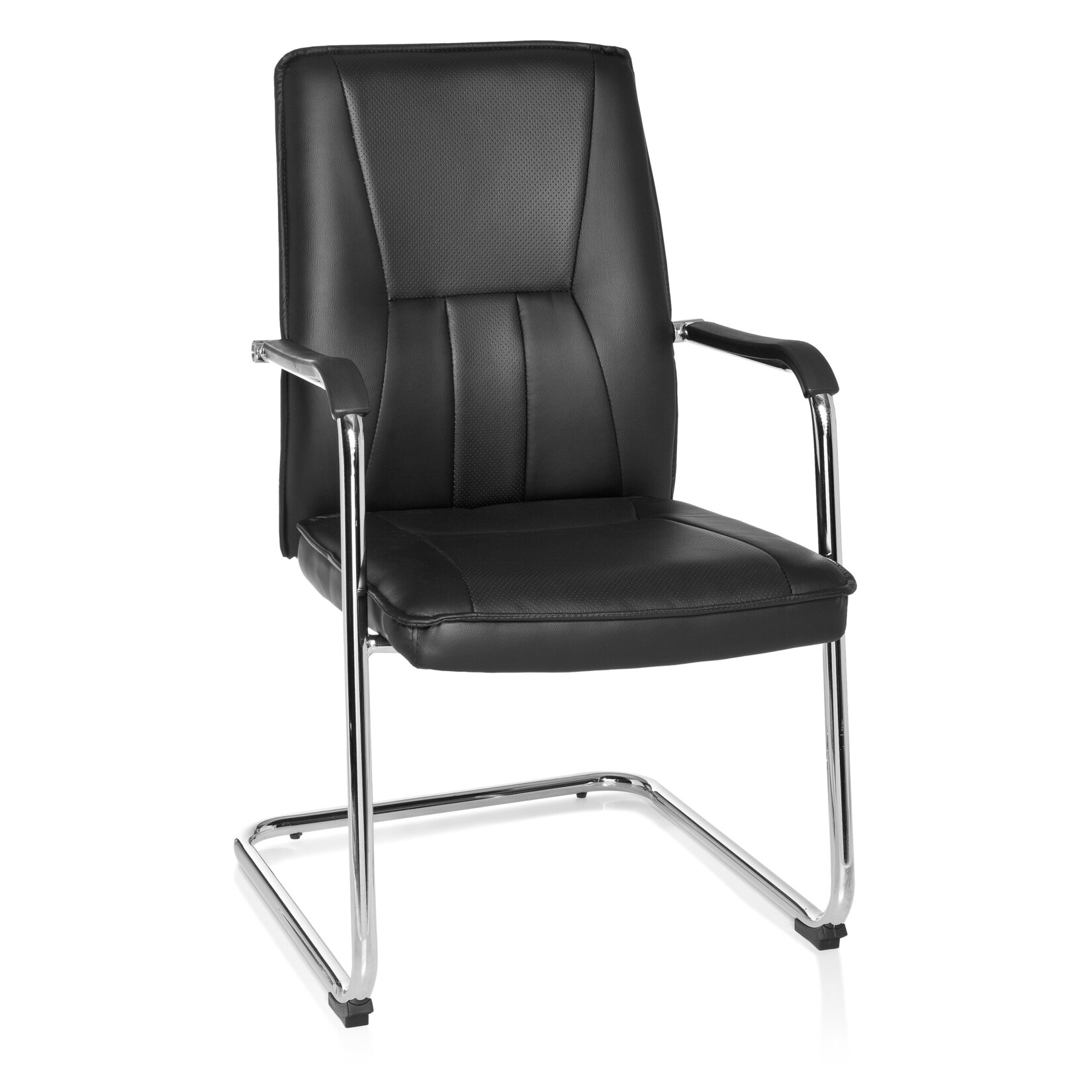 hjh OFFICE Freischwinger TILA V Kunstleder mit Armlehnen | 04260284083359
