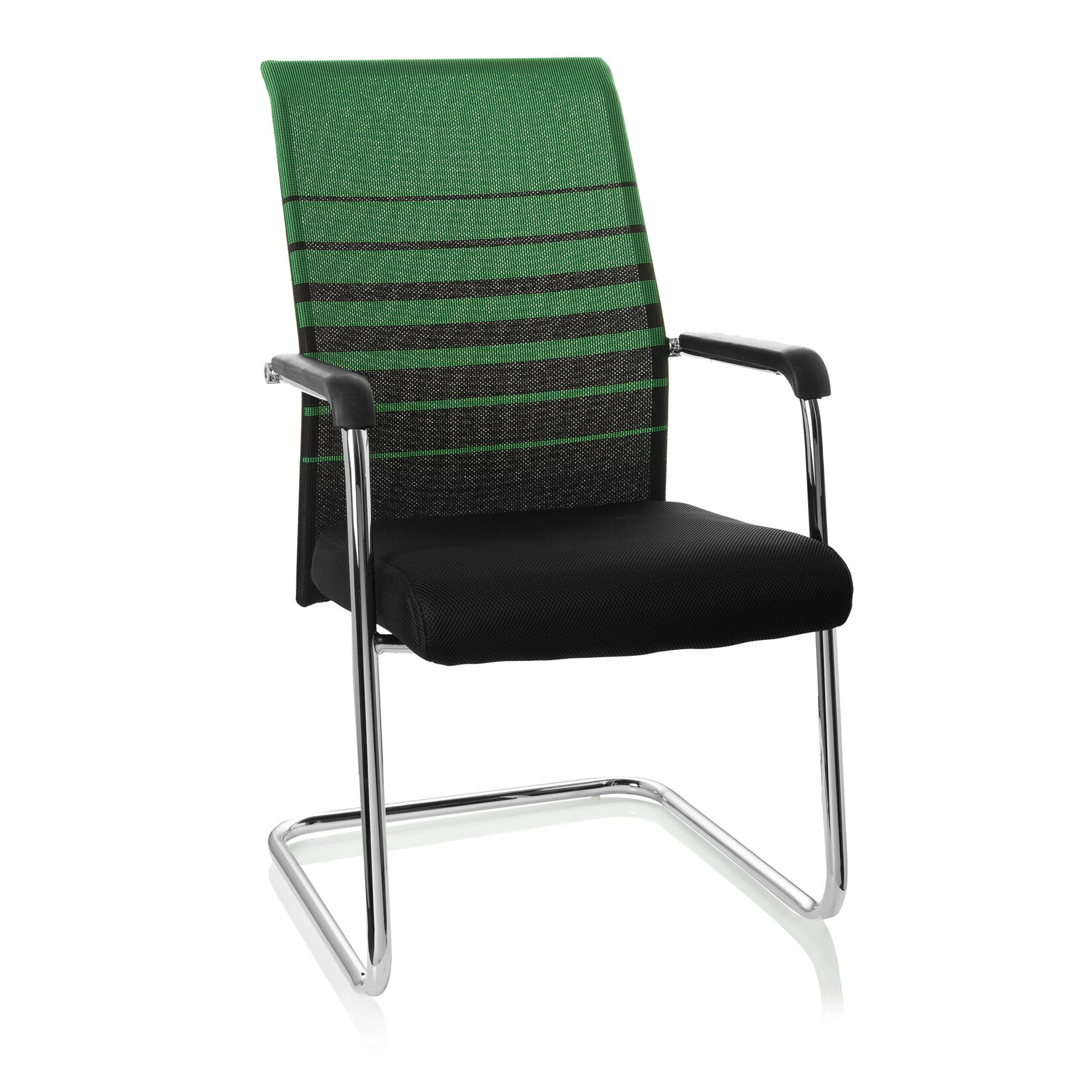 hjh OFFICE Freischwinger FALCONE V Stoff / Netzstoff mit Armlehnen