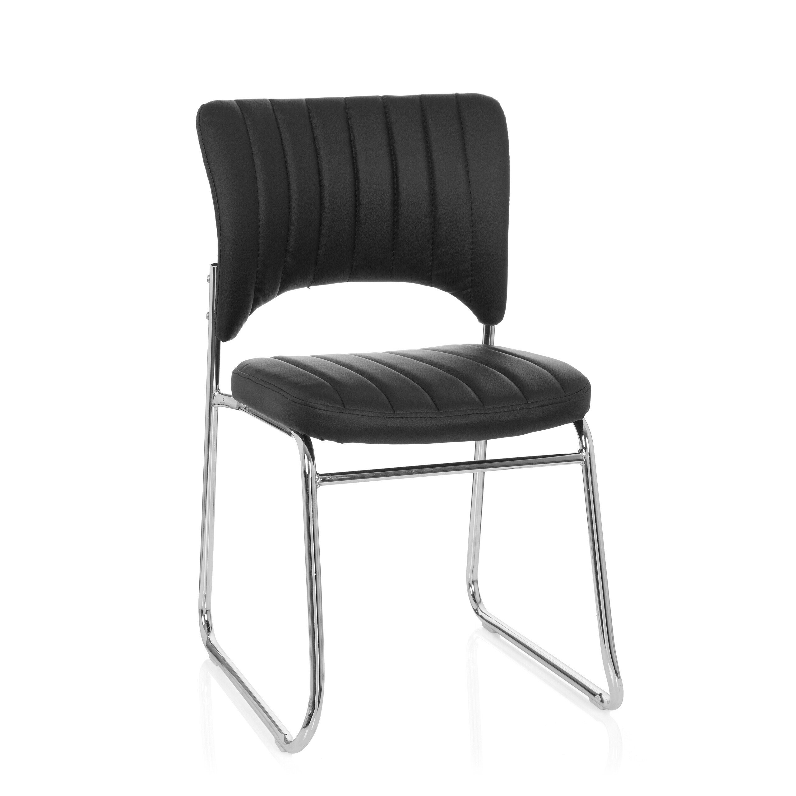 hjh OFFICE Besucherstuhl Konferenzstuhl CASPI V Kunstleder ohne Armlehnen - Bild 1