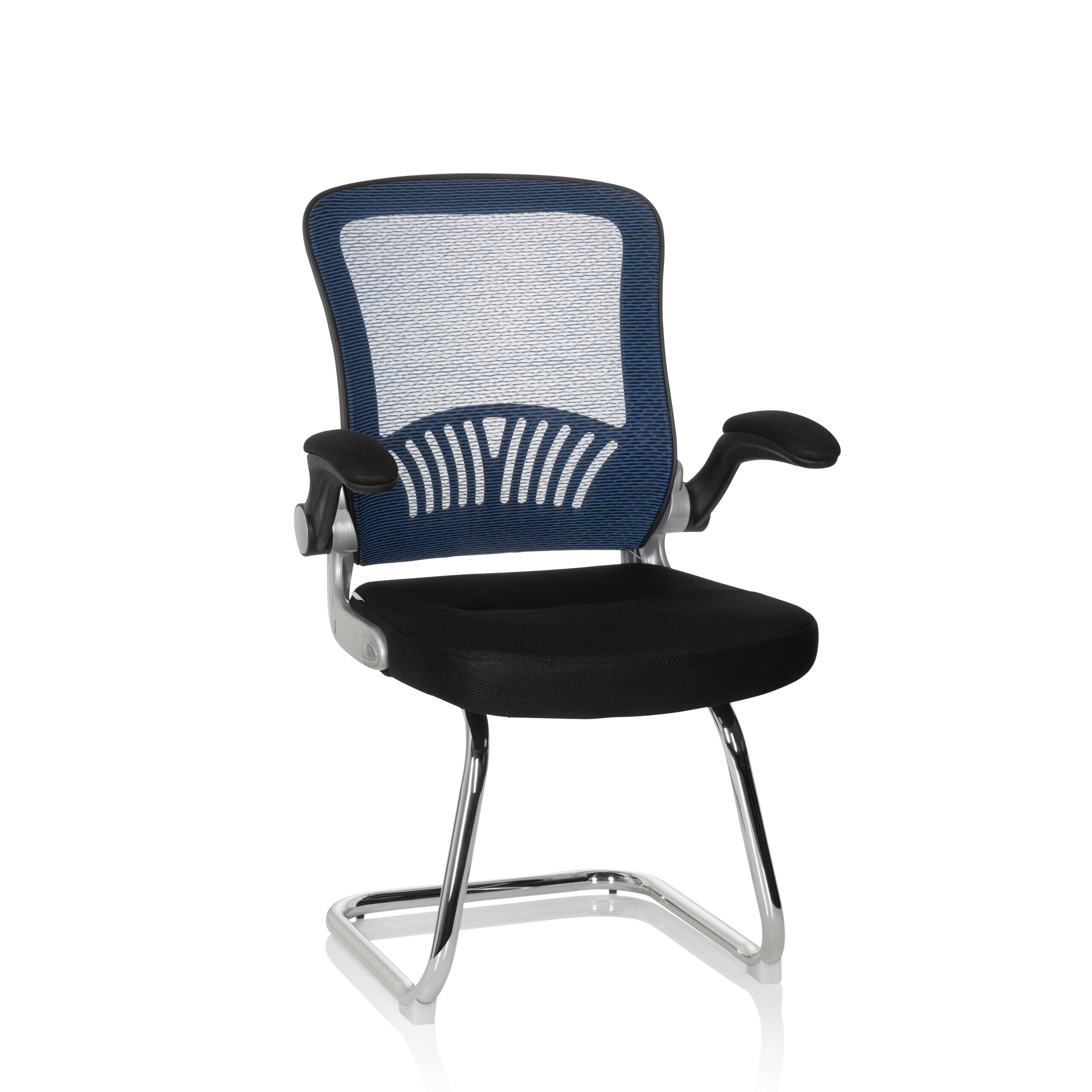 hjh OFFICE Freischwinger FLYER PRO V Stoff / Netzstoff mit Armlehnen - Bild 1