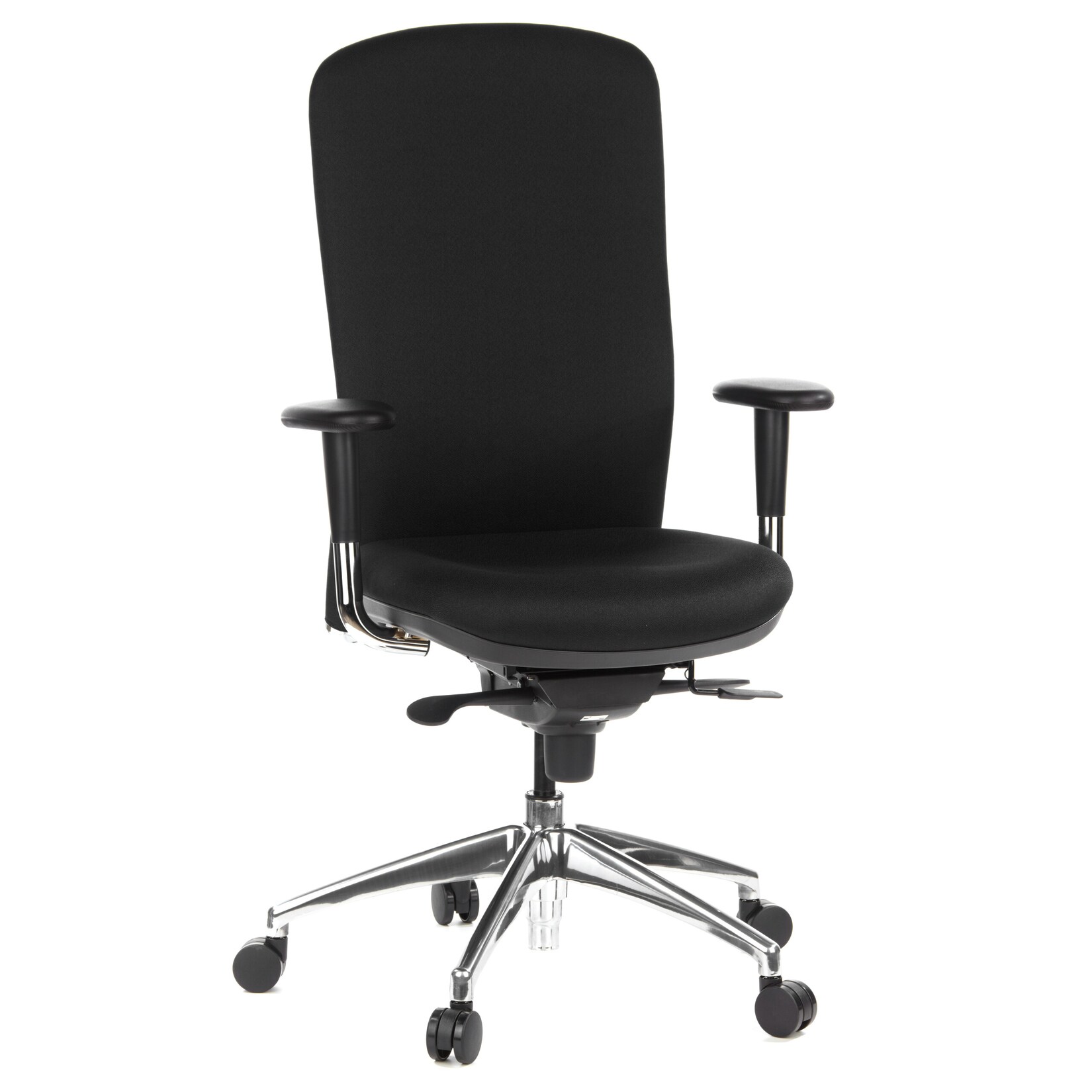 hjh OFFICE High End Bürostuhl HIGH-TEC Stoff mit Armlehnen (höhenverstellbar) | 04260284080914
