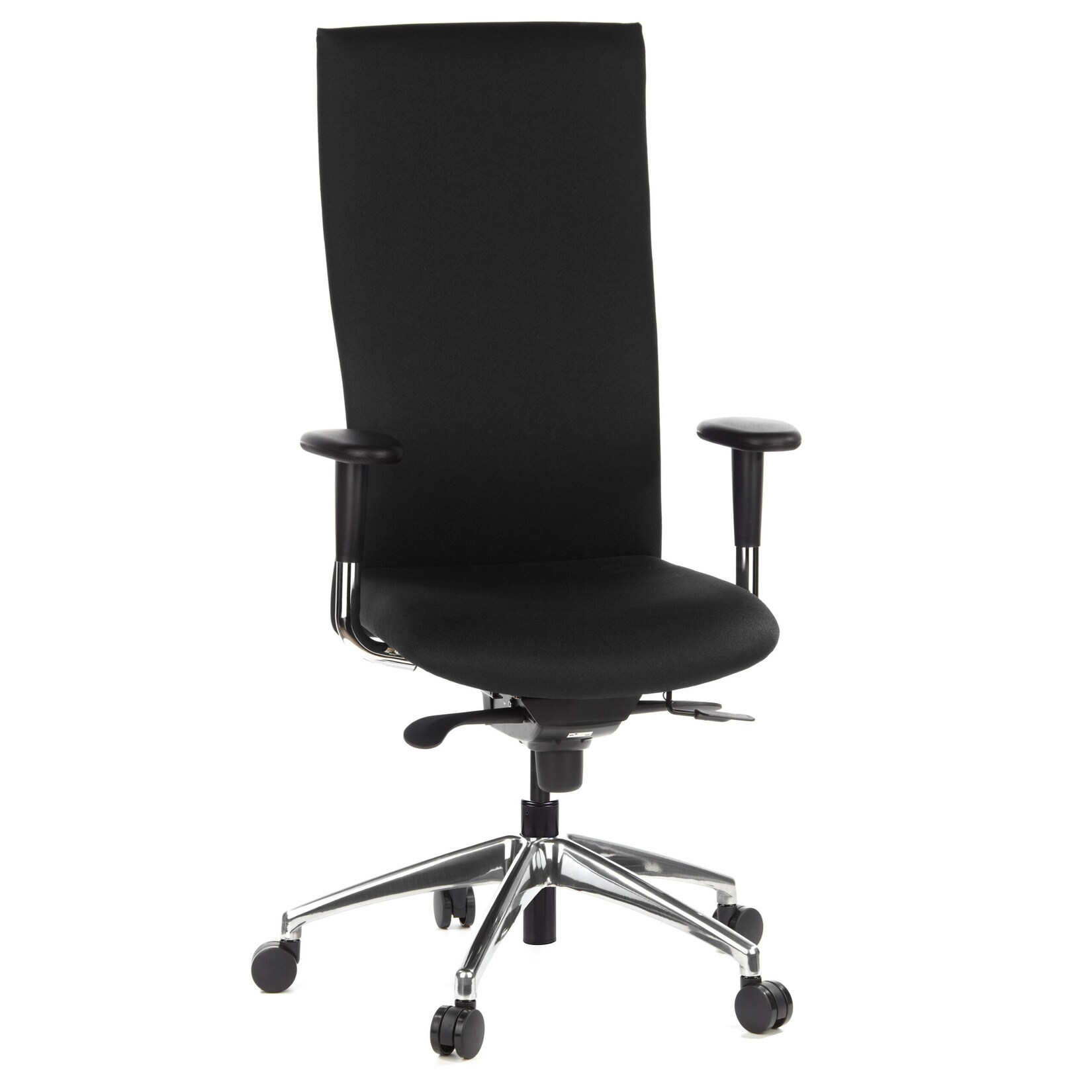 hjh OFFICE High End Bürostuhl OFFICE-TEC Stoff mit Armlehnen (höhenverstellbar) | 04260284080945