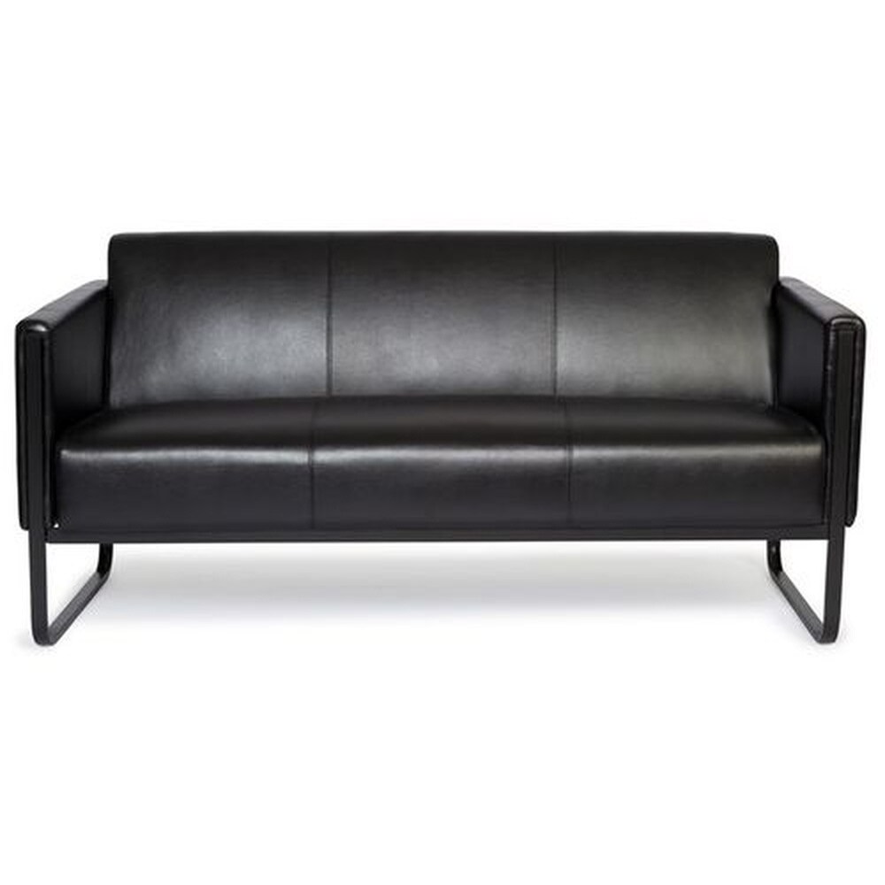 hjh OFFICE Lounge Sofa BALI BLACK Kunstleder mit Armlehnen - Bild 1