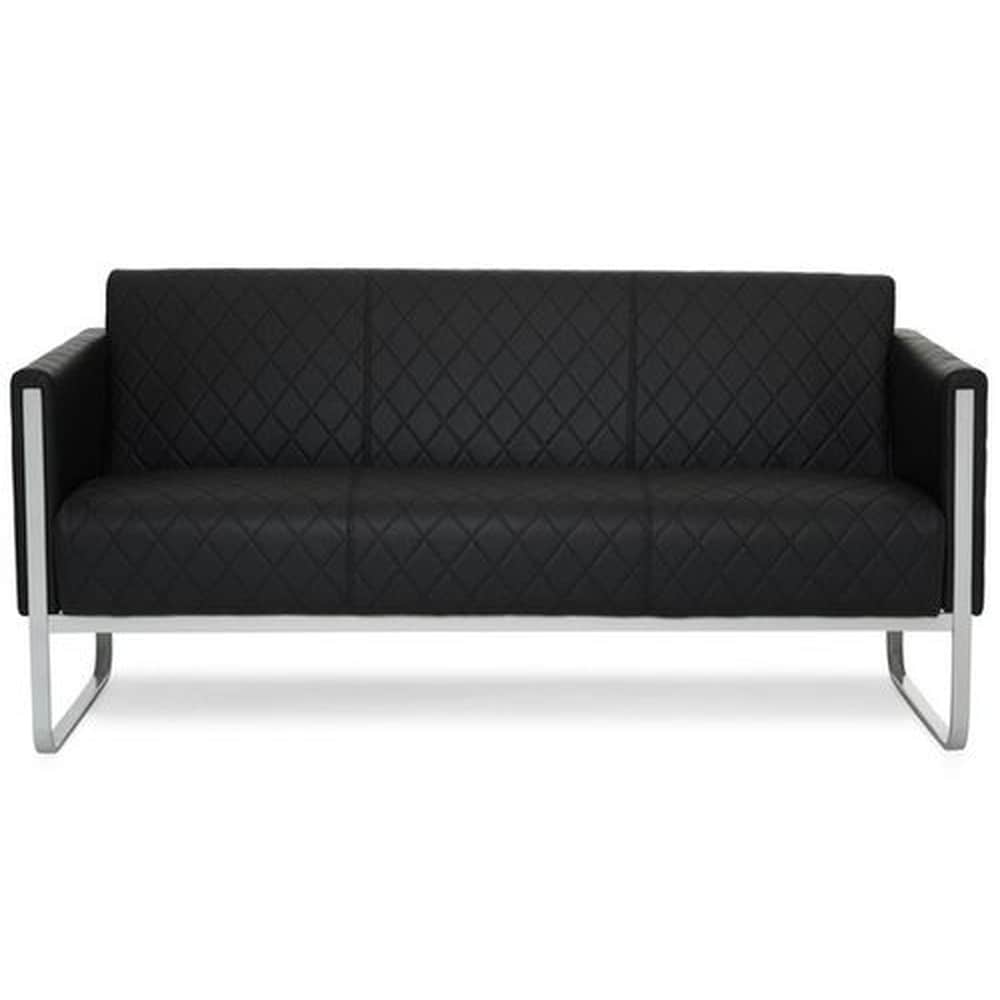 hjh OFFICE Lounge Sofa ARUBA STEP Kunstleder mit Armlehnen - Bild 1