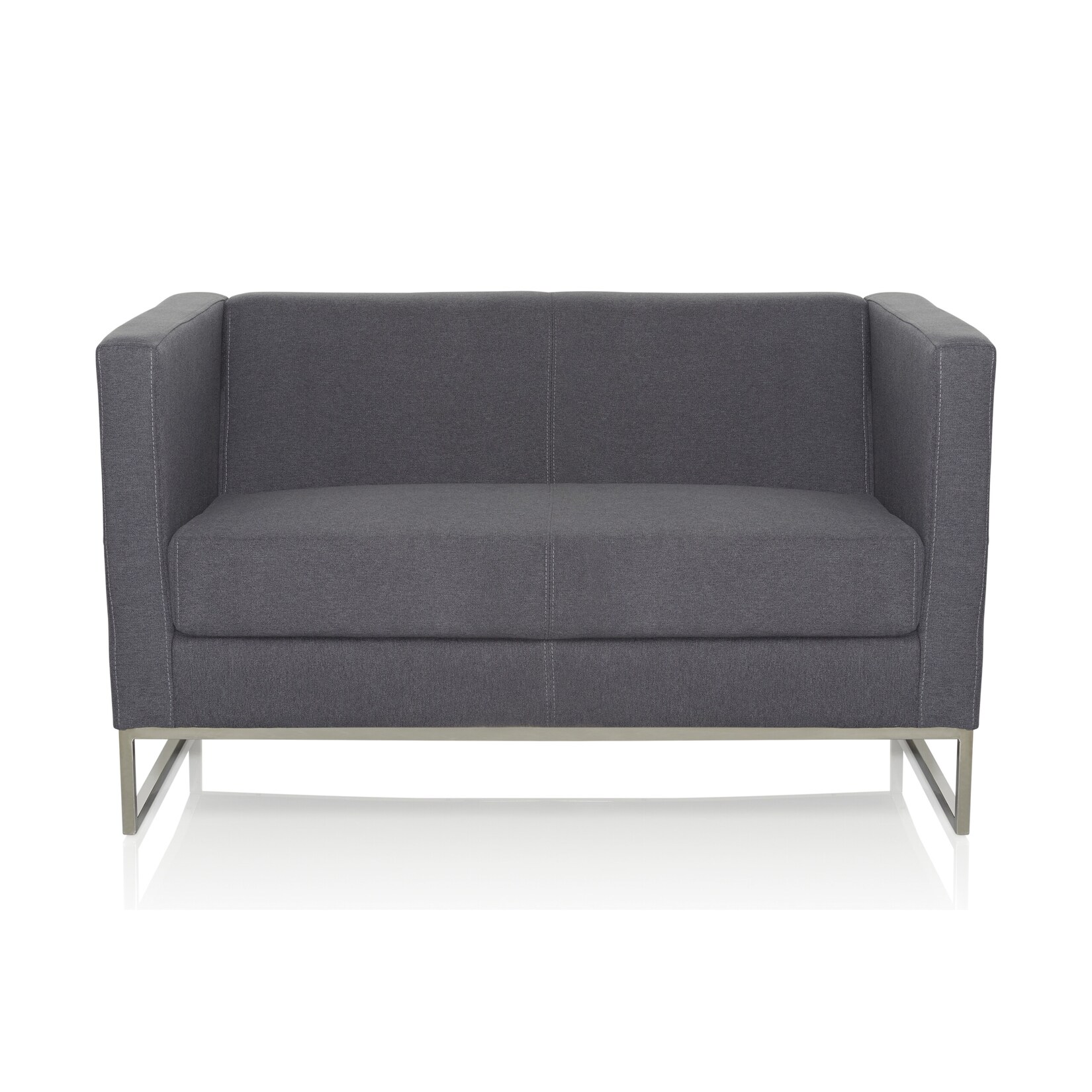 hjh OFFICE Lounge Sofa BARBADOS Stoff mit Armlehnen