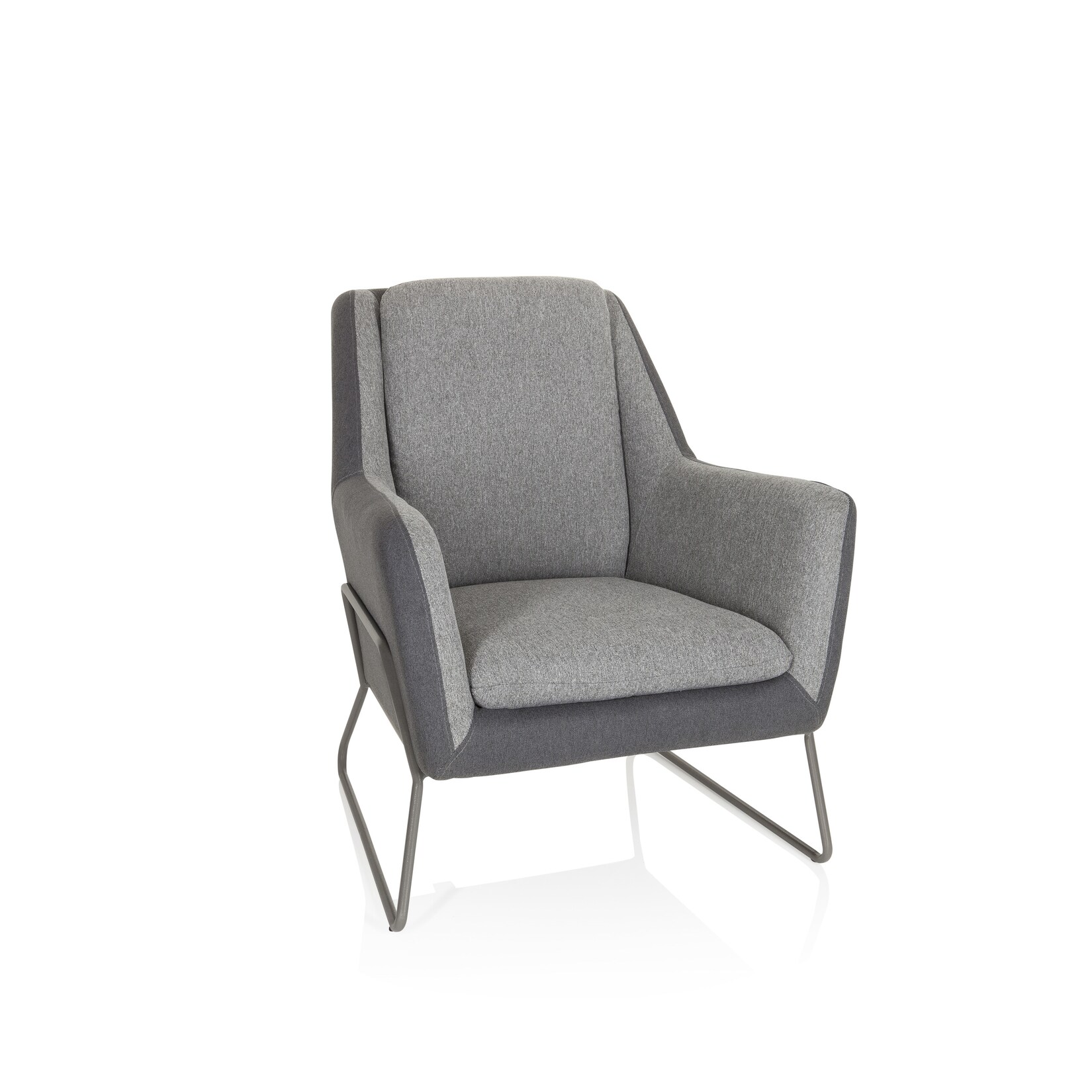 hjh OFFICE Polstersessel LAGUN Stoff mit Armlehnen | 04251084677466