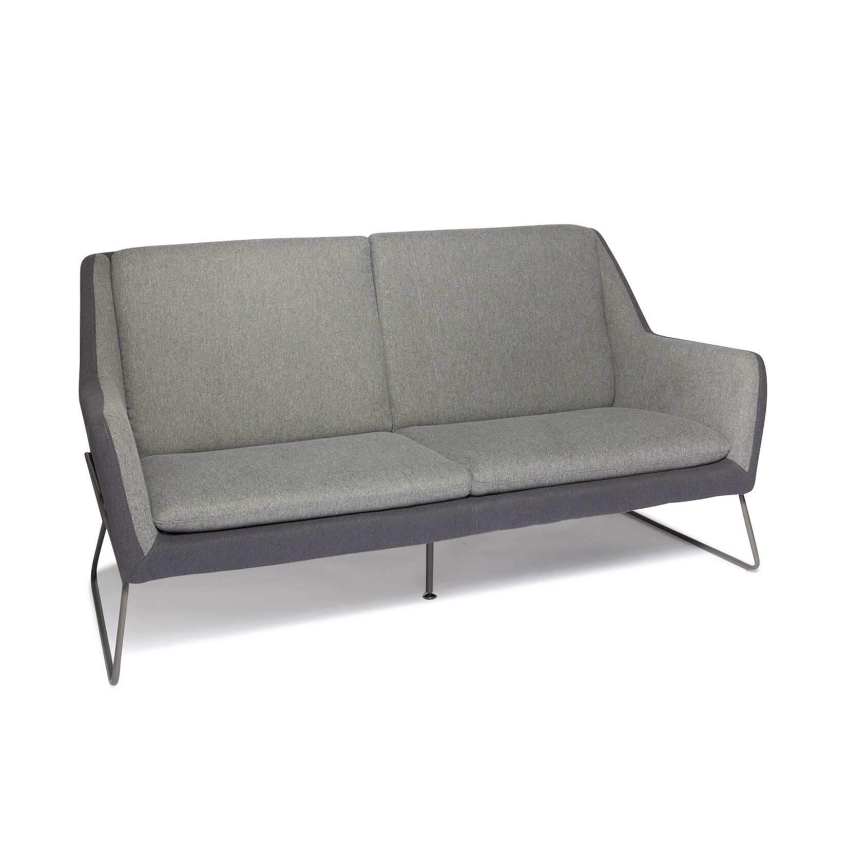 hjh OFFICE Lounge Sofa LAGUN Stoff mit Armlehnen | 04251084677497