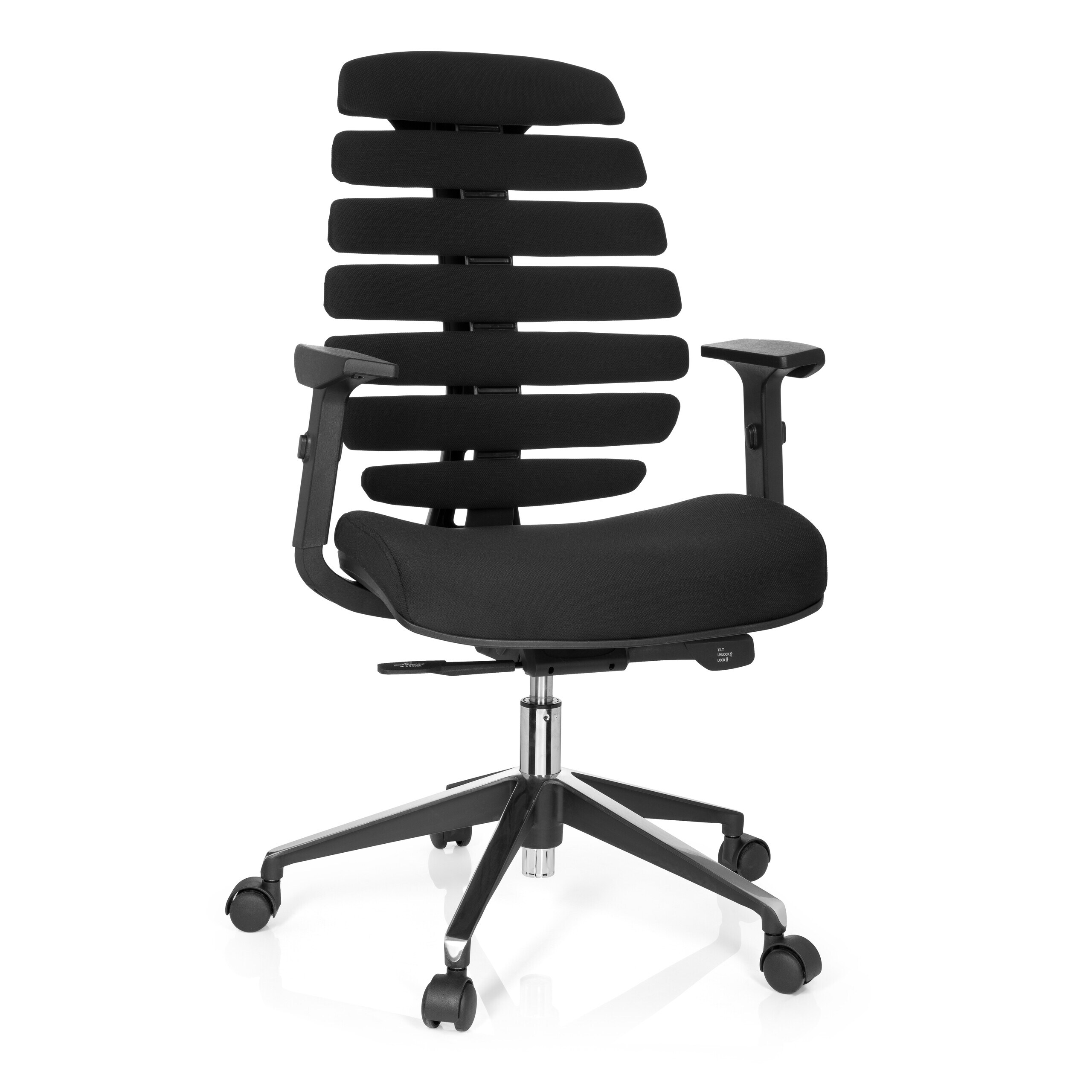 hjh OFFICE Profi B&uuml;rostuhl ERGO LINE II Stoff mit Armlehnen - Bild 1