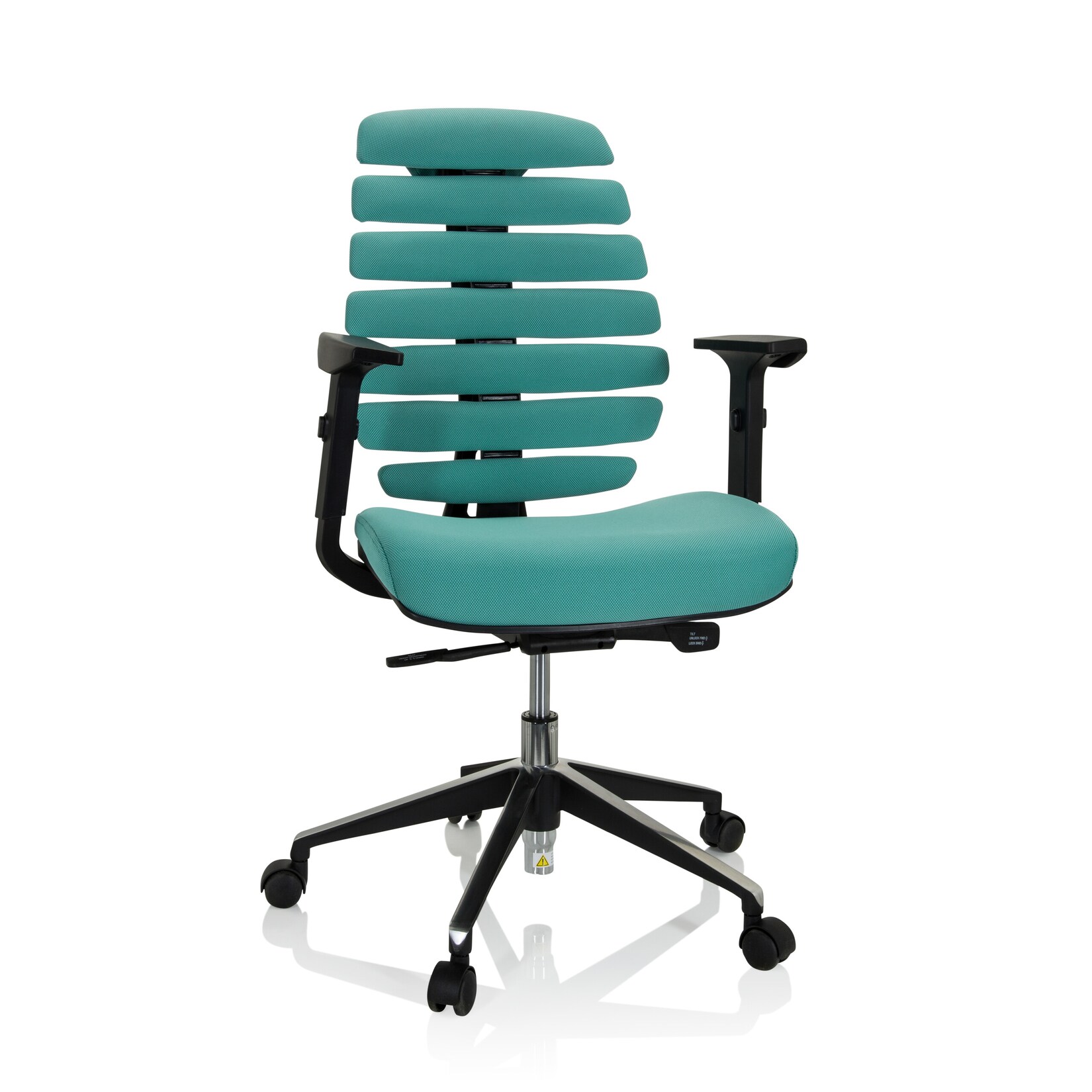 hjh OFFICE Profi Bürostuhl ERGO LINE II Stoff mit Armlehnen