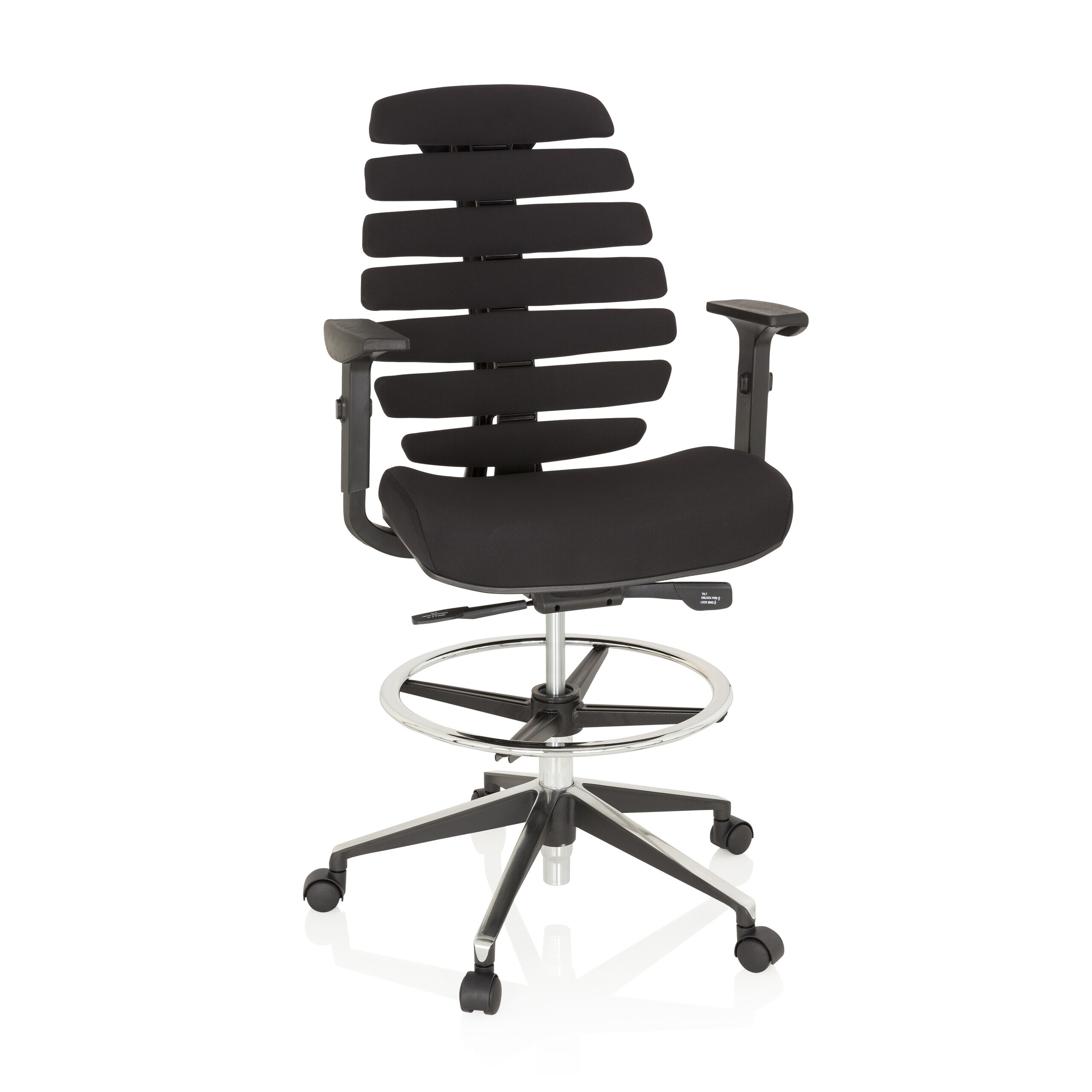 hjh OFFICE Counterstuhl ERGO LINE II WORK Stoff mit Armlehnen (h&ouml;henverstellbar) - Bild 1