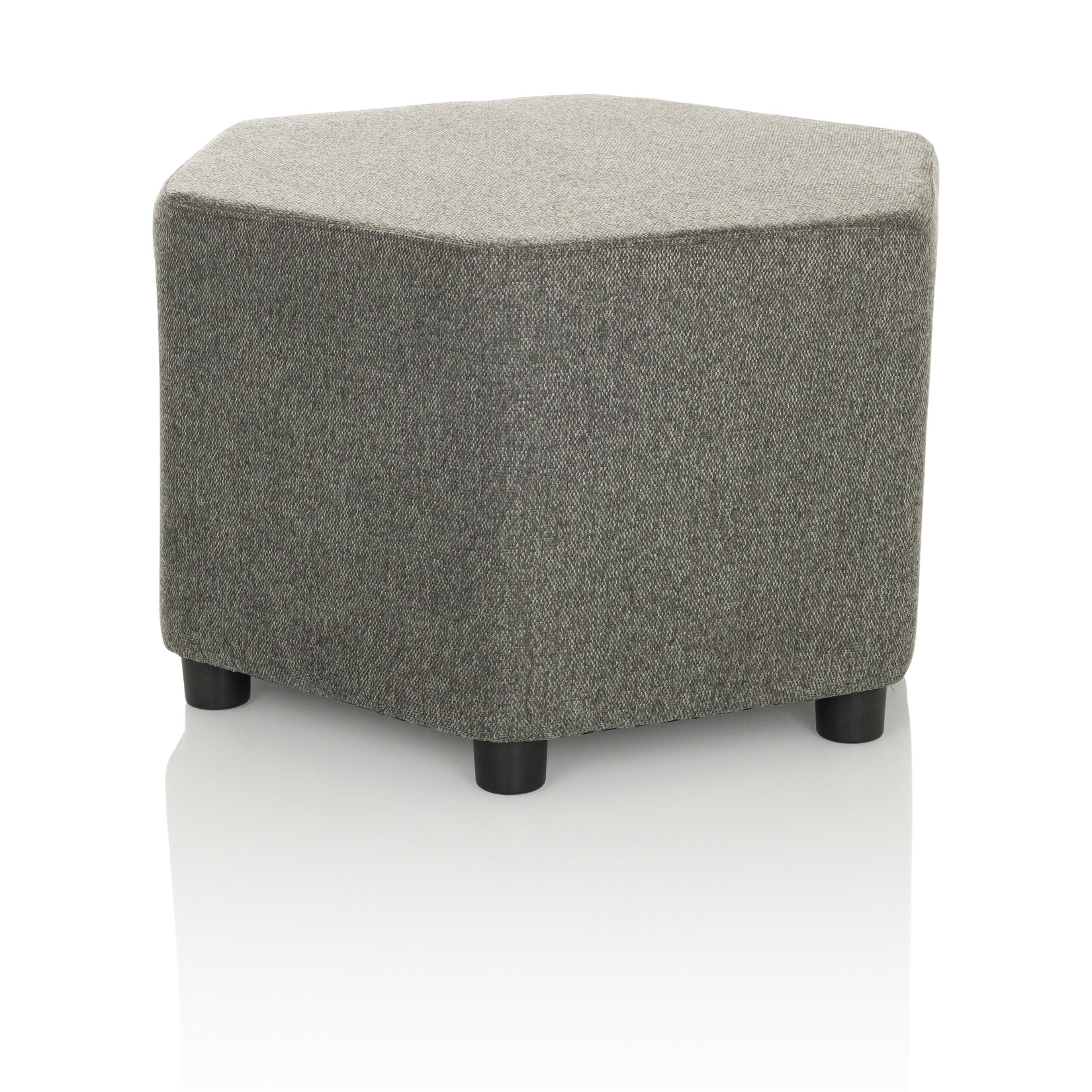 hjh OFFICE Polsterhocker BAREO Stoff | 04064323035381