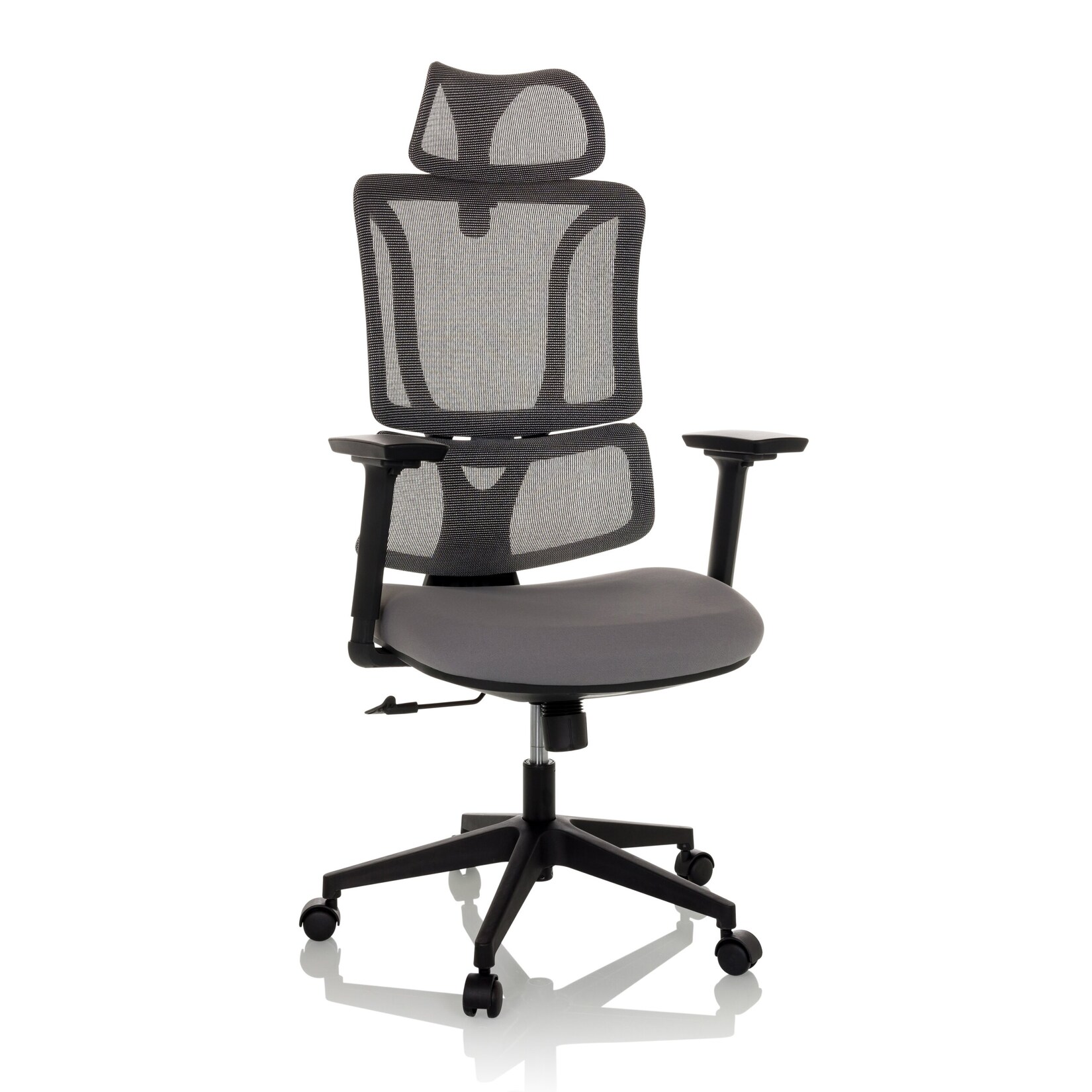 MyBuero Home Office Bürostuhl ERGOMY Stoff / Netzstoff mit Armlehnen (höhenverstellbar)