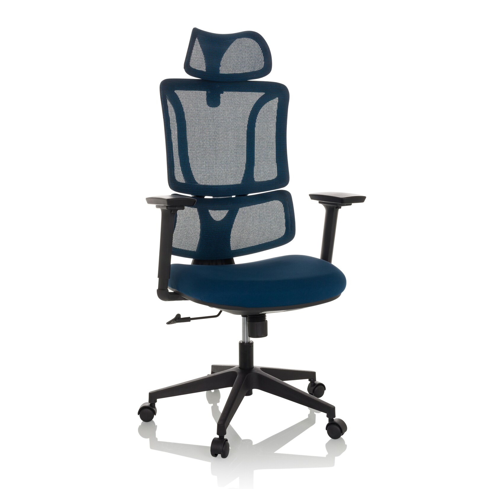 MyBuero Home Office Bürostuhl ERGOMY Stoff / Netzstoff mit Armlehnen (höhenverstellbar)