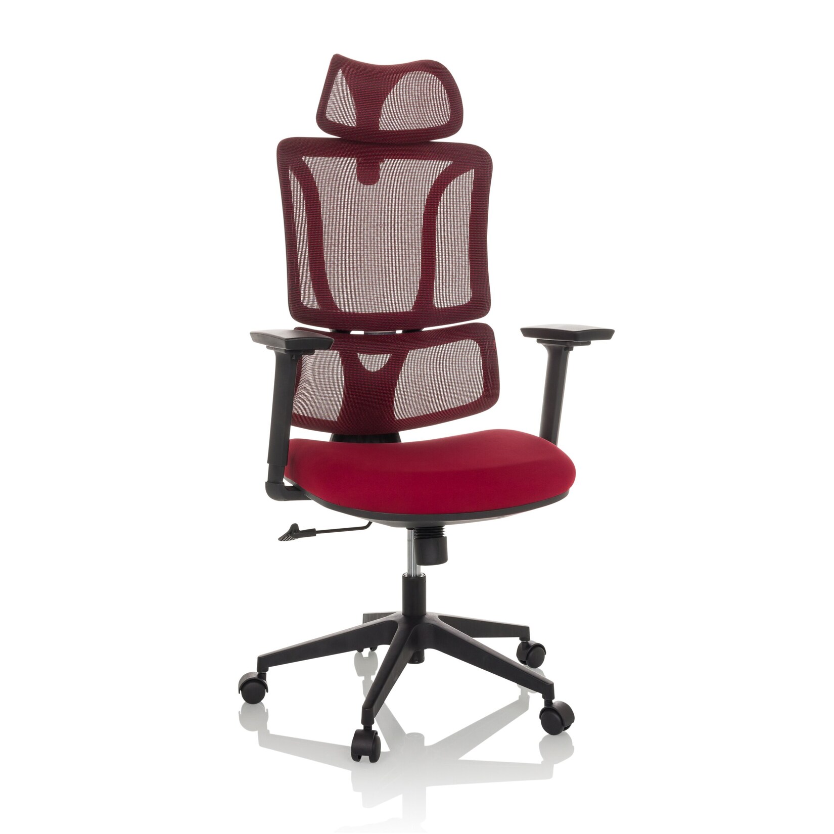 MyBuero Home Office Bürostuhl ERGOMY Stoff / Netzstoff mit Armlehnen (höhenverstellbar)