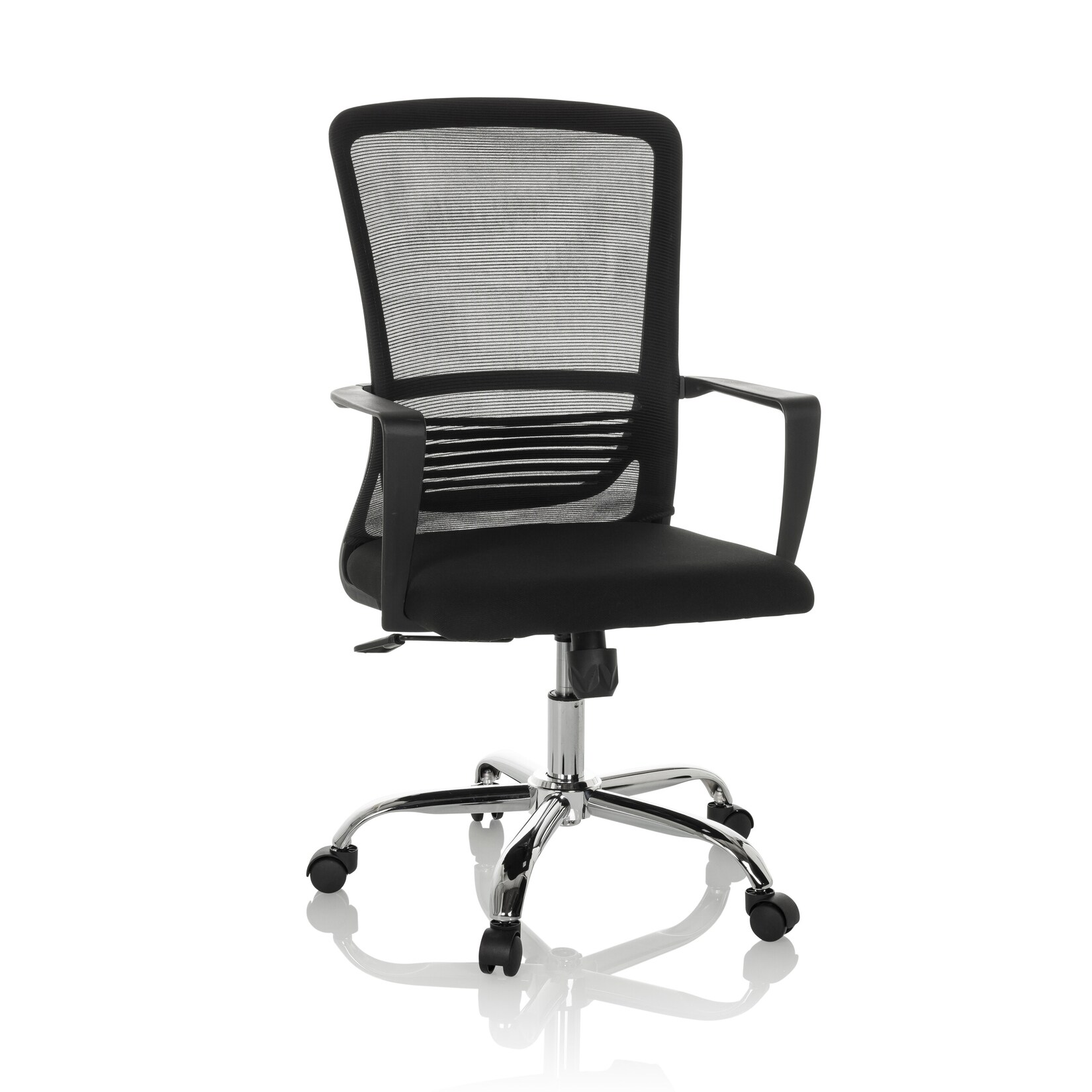 hjh OFFICE Home Office Bürostuhl STAR-TEC S Stoff/Netzstoff mit Armlehnen | 04064323037873