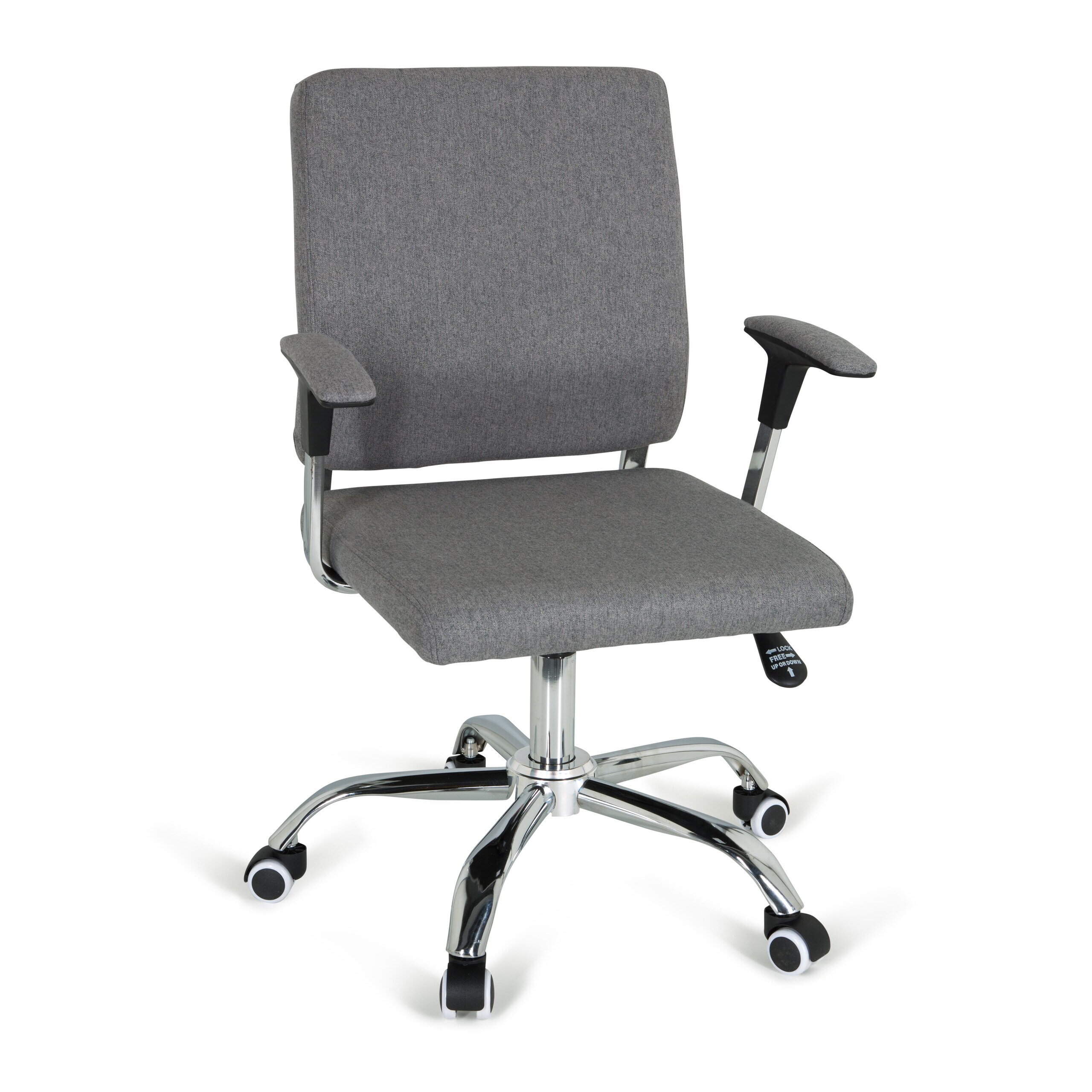 hjh OFFICE Home Office Chefsessel CHARLES I Stoff mit Armlehnen - Bild 1