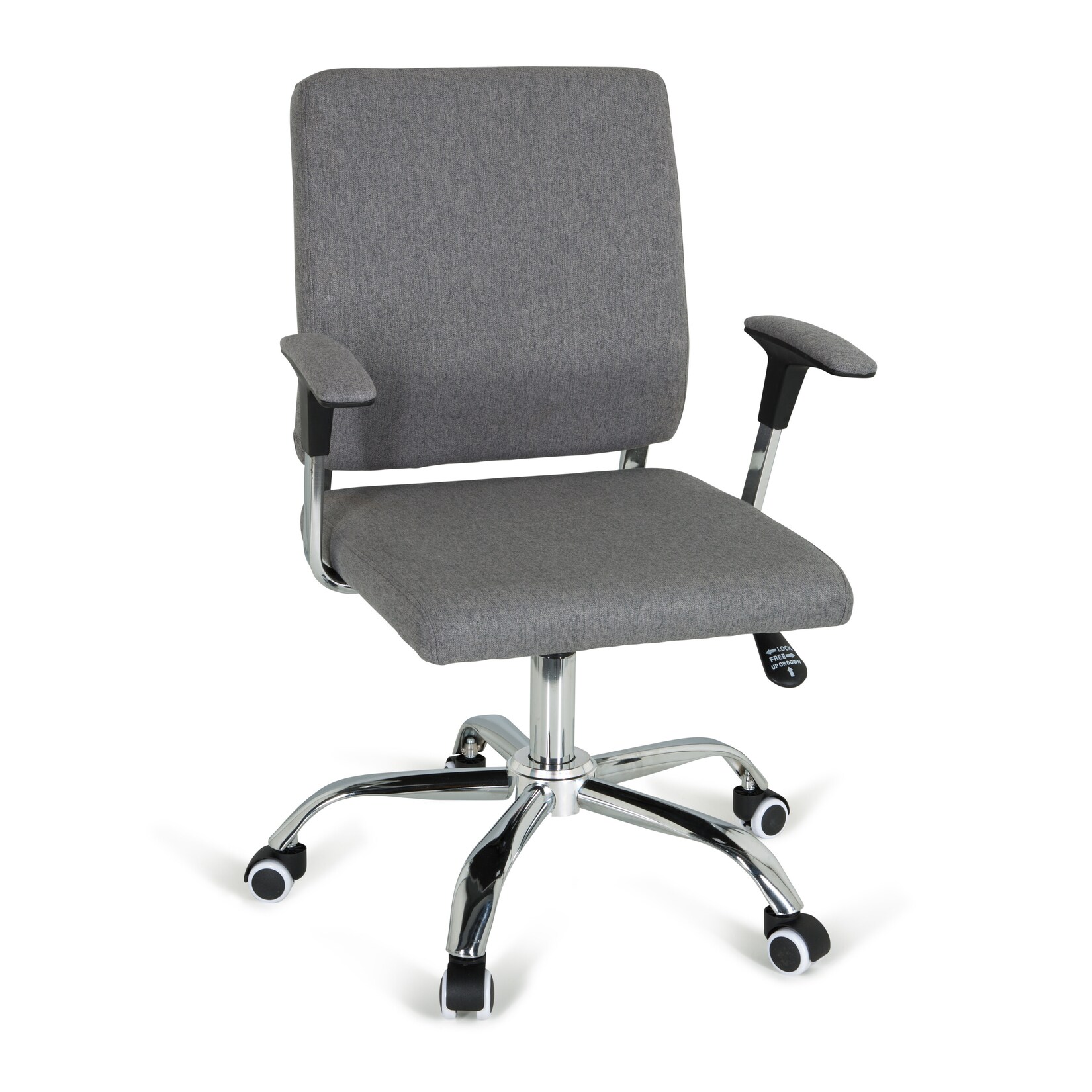 hjh OFFICE Home Office Chefsessel CHARLES I Stoff mit Armlehnen | 04064323007203