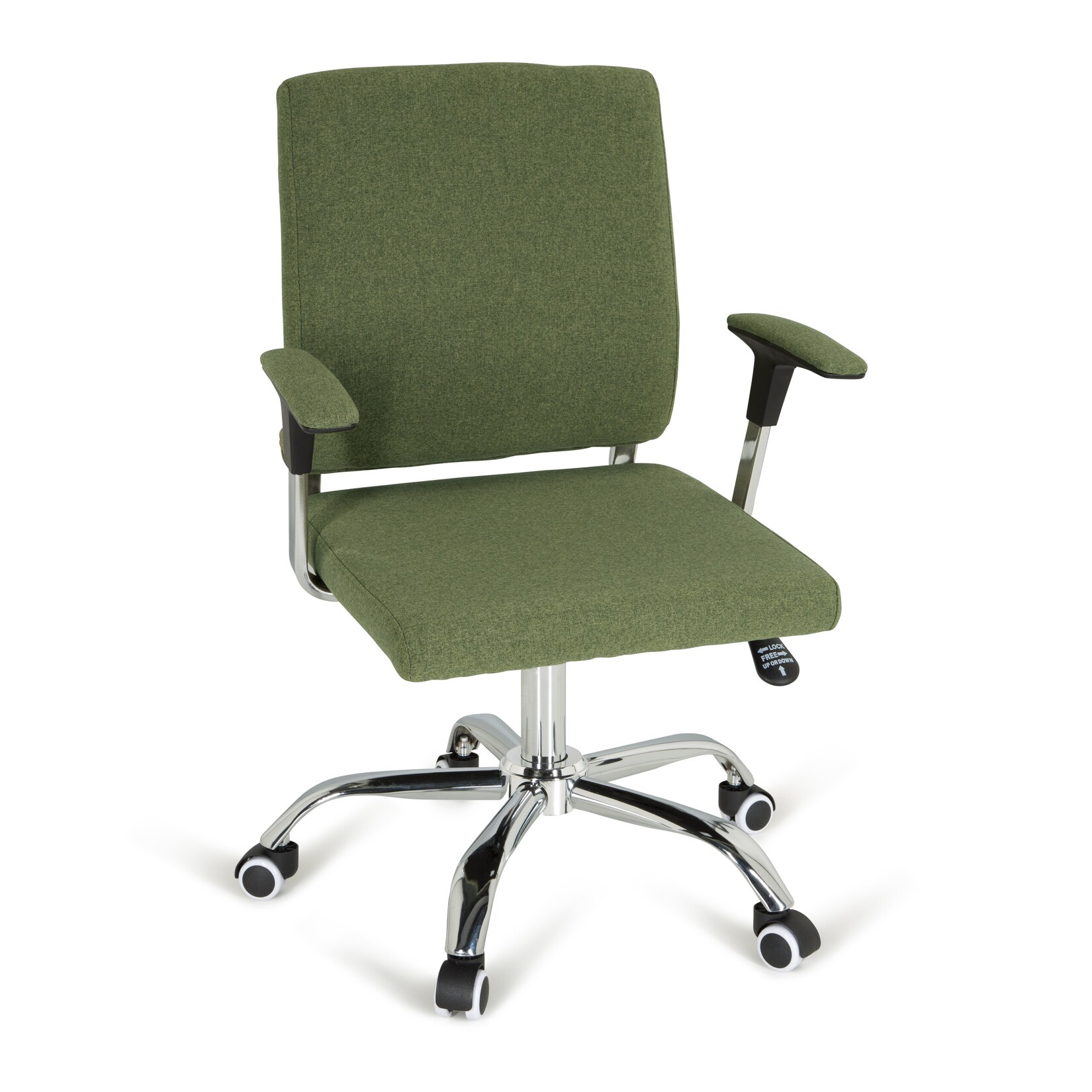 hjh OFFICE Home Office Chefsessel CHARLES I Stoff mit Armlehnen | 04064323007227