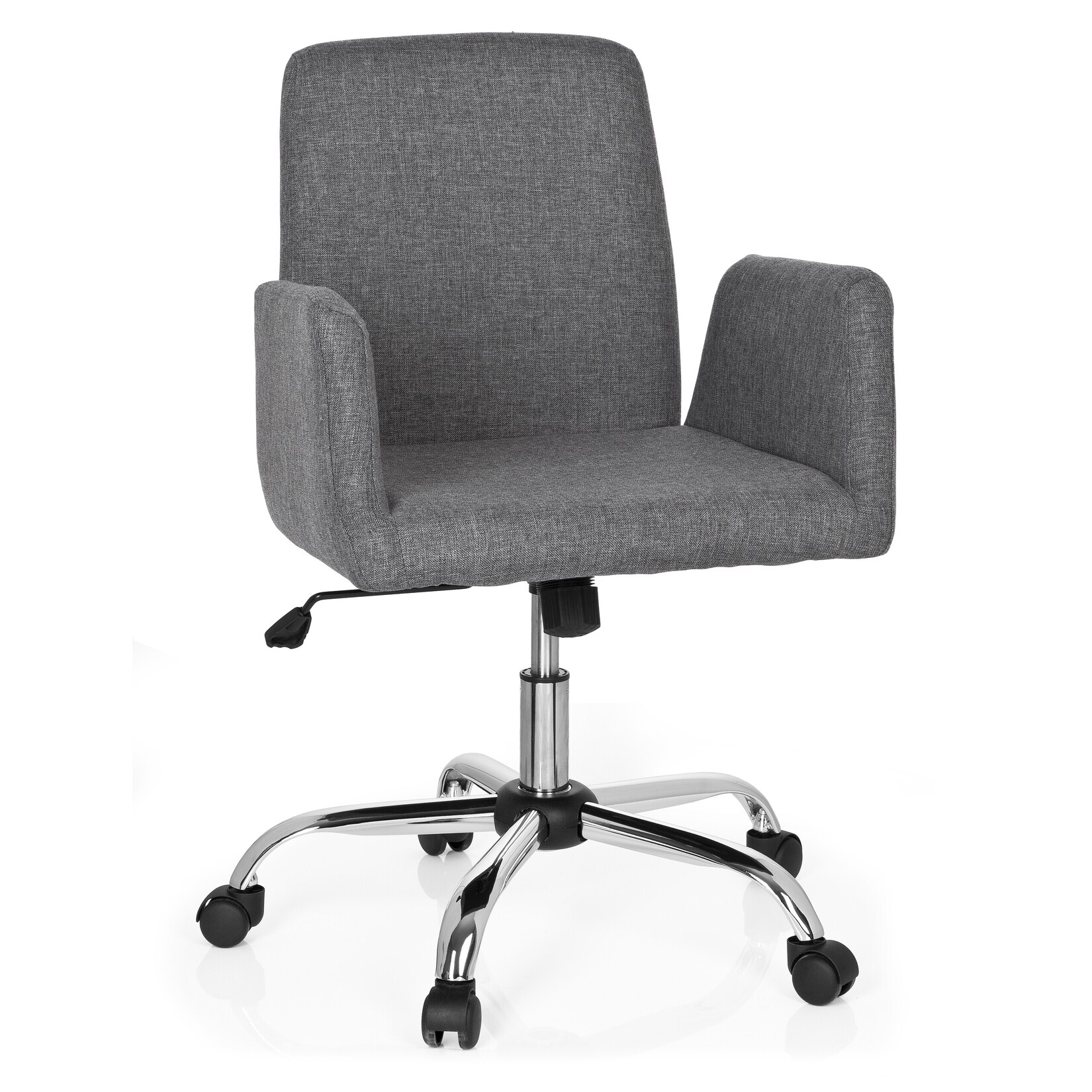 hjh OFFICE Home Office Bürostuhl FLOW Stoff mit Armlehnen