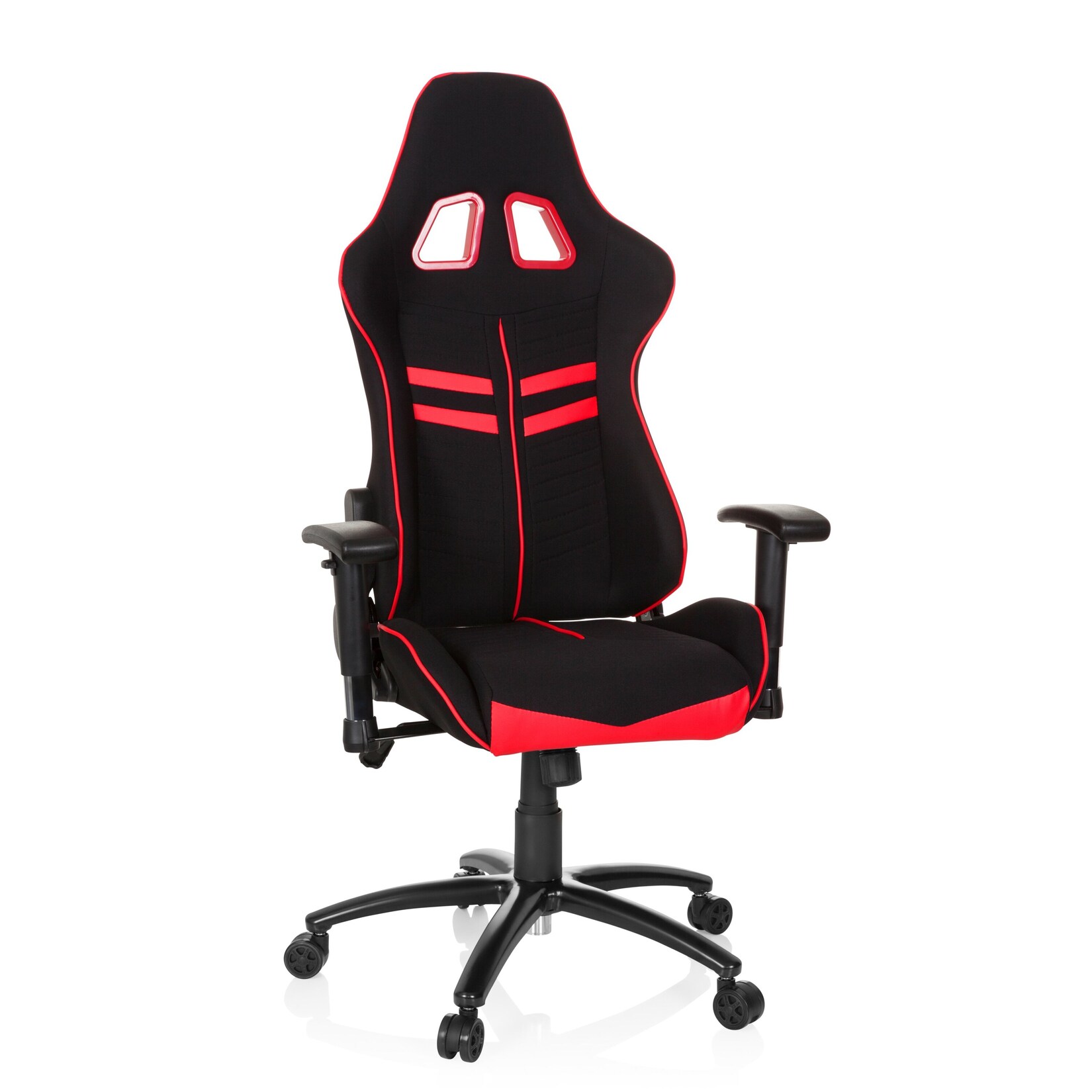 hjh OFFICE Gamingstuhl LEAGUE PRO I Stoff mit Armlehnen (höhenverstellbar)