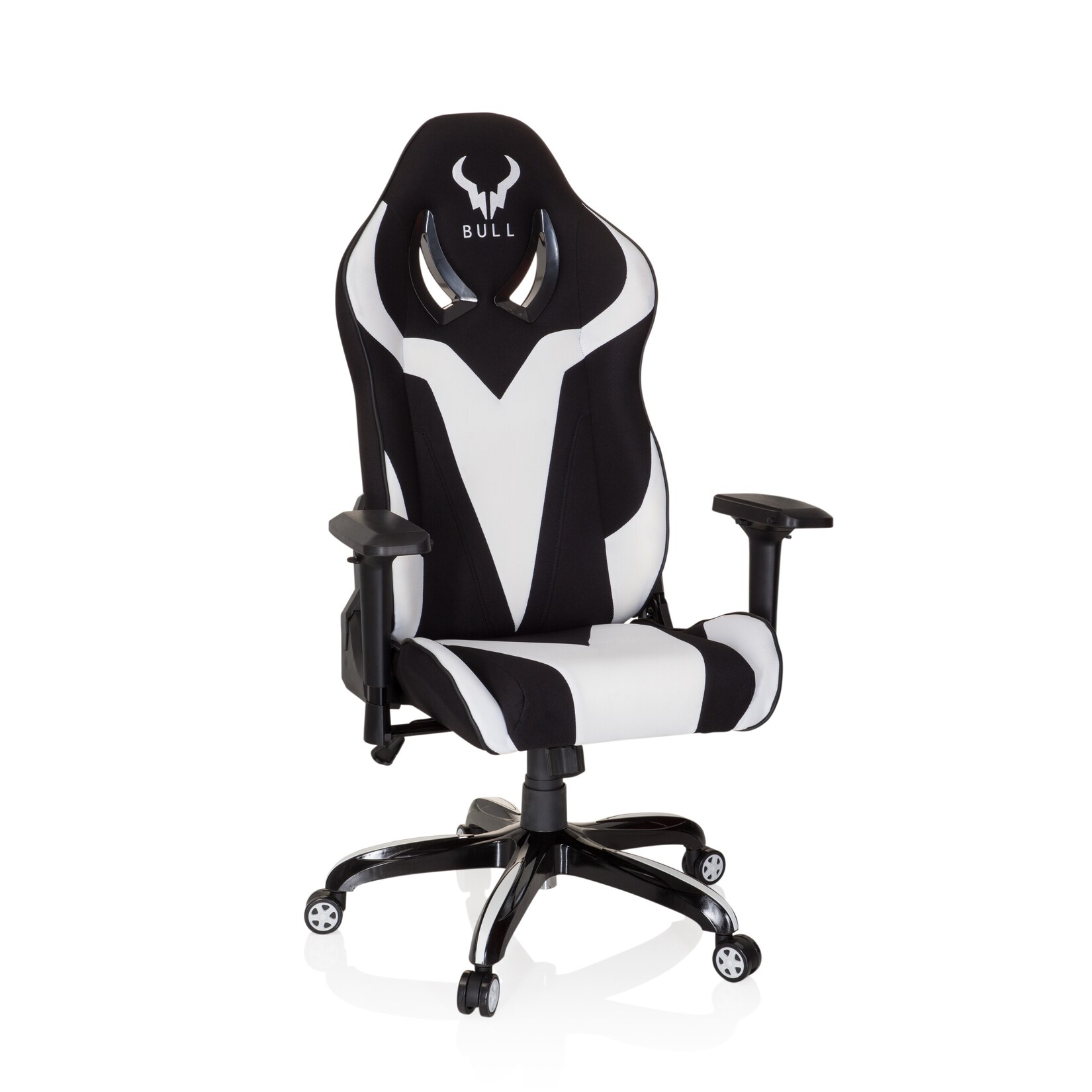 hjh OFFICE Gamingstuhl PROMOTER II Stoff mit Armlehnen (höhenverstellbar) | 04251084672386