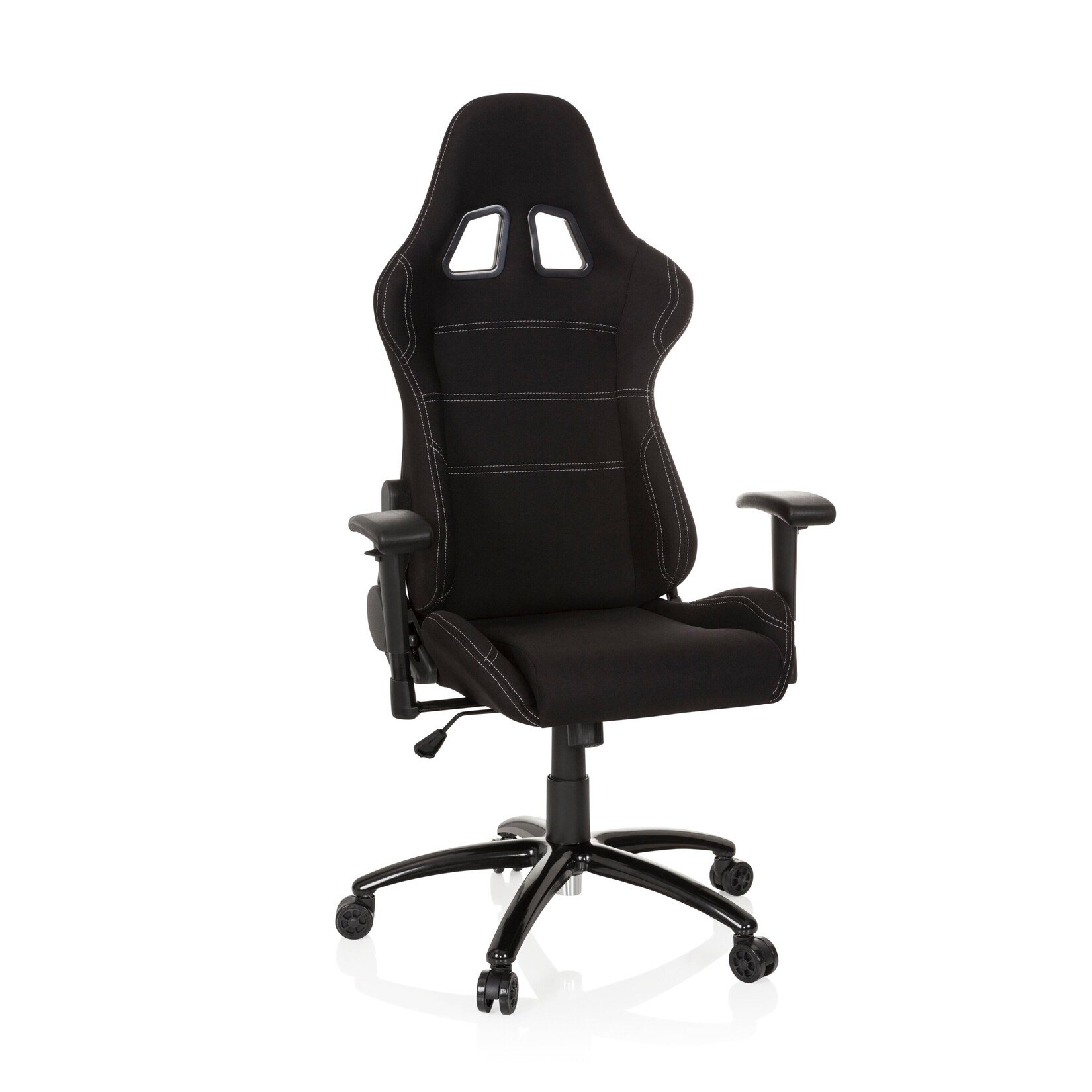 hjh OFFICE Gamingstuhl GAME FORCE Stoff mit Armlehnen (höhenverstellbar)