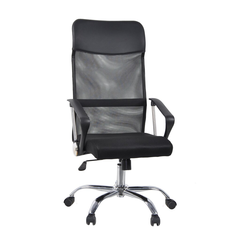 hjh OFFICE Home Office Chefsessel Stryka Net Netzstoff mit Armlehnen