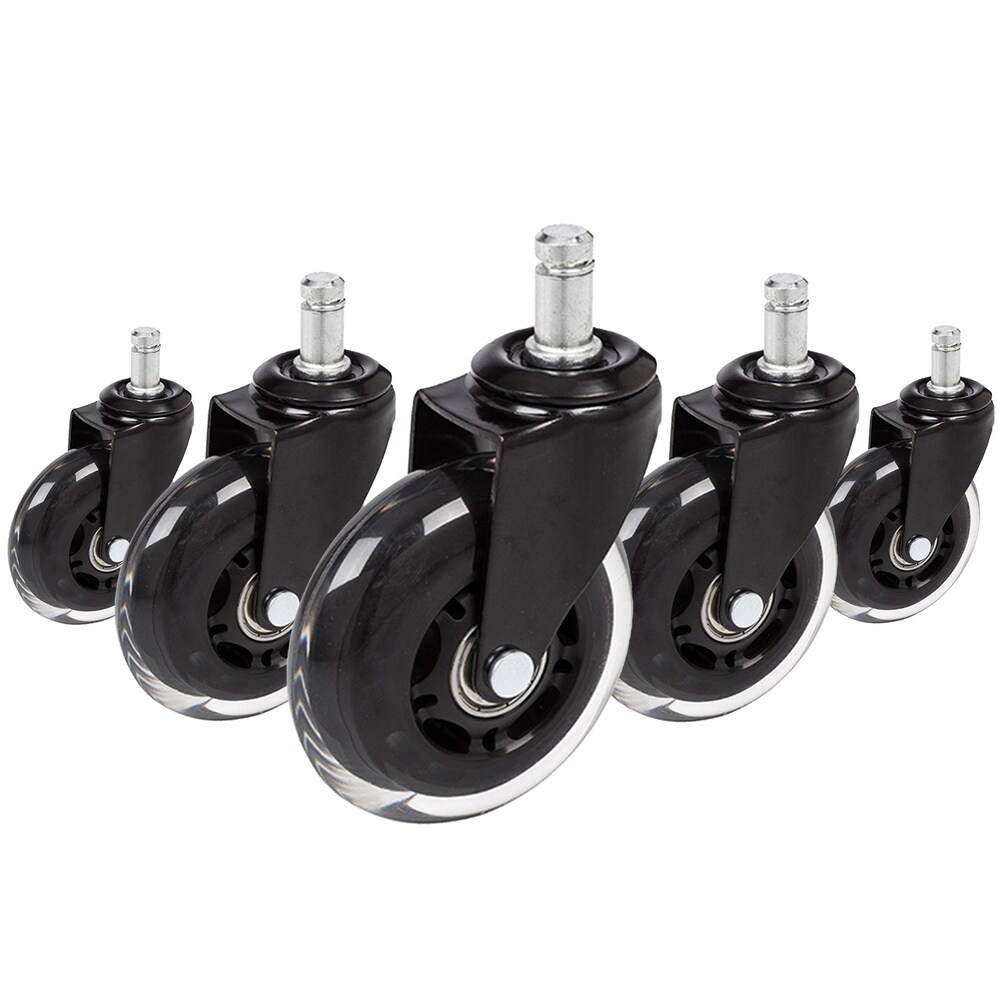 hjh OFFICE Stuhlrollen 5x ROLO SKATE ST 11mm/75mm 100 % Polyurethan | 04251084661816