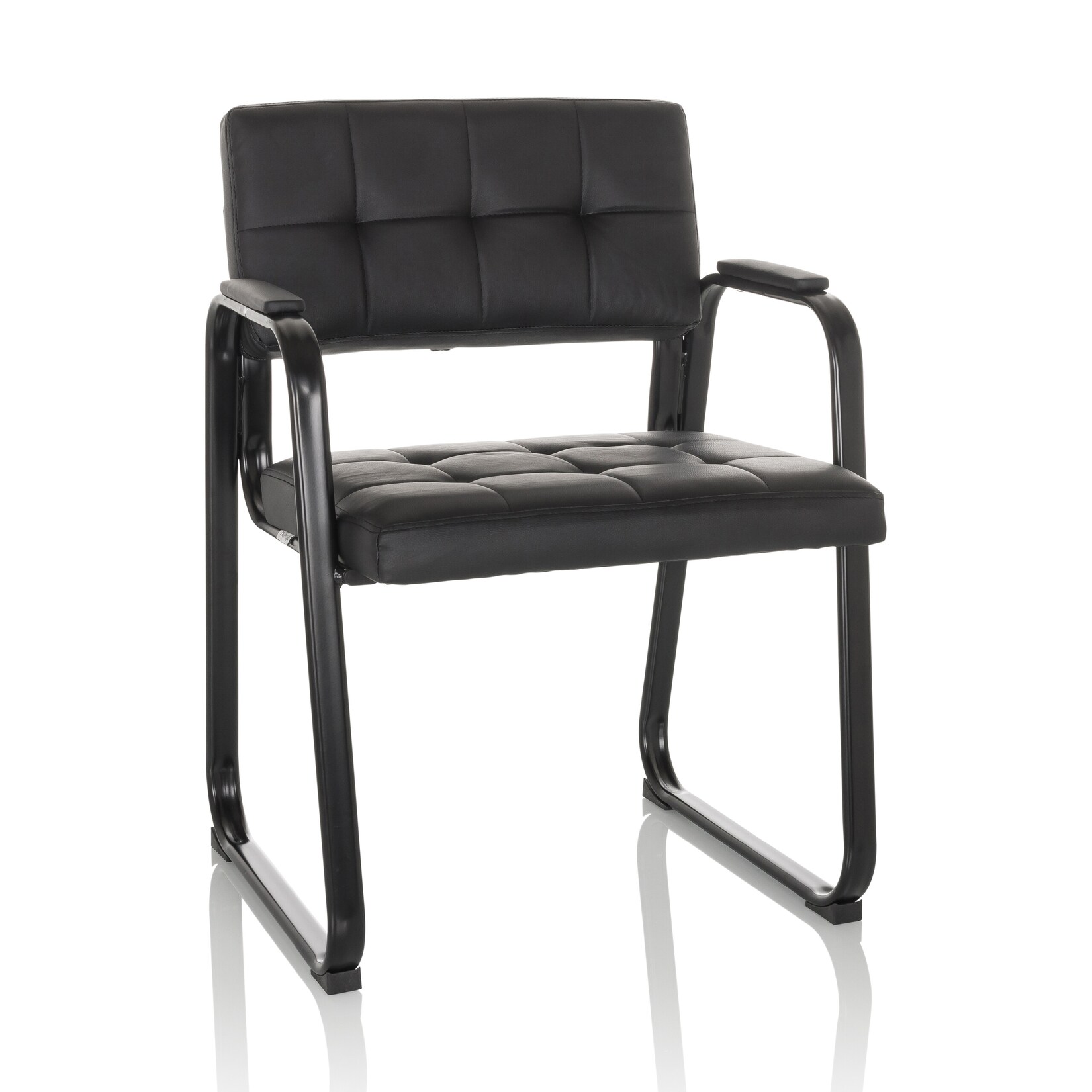 hjh OFFICE Besucherstuhl Konferenzstuhl ZANTA B PU Kunstleder mit Armlehnen | 04064323037101
