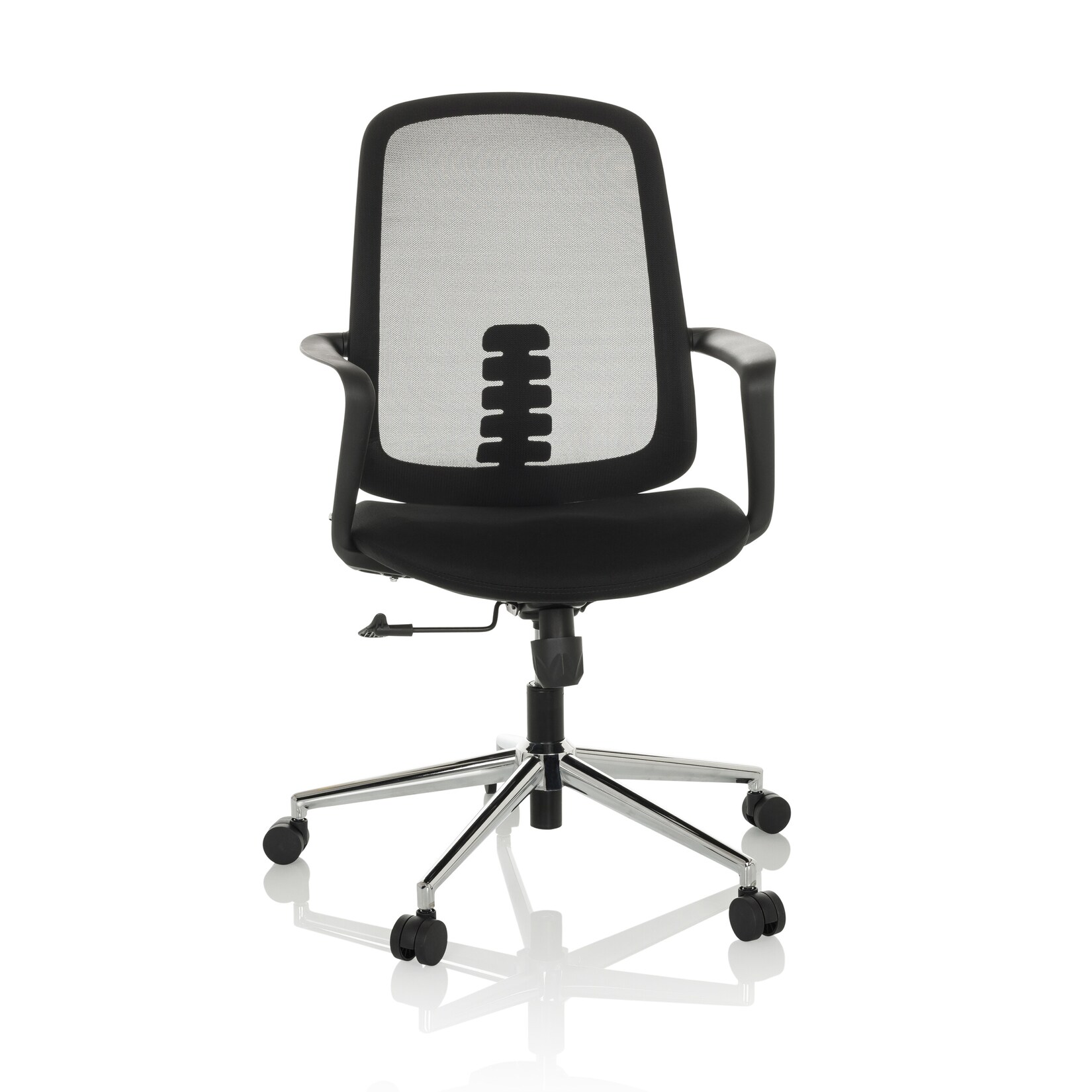 hjh OFFICE Home Office Bürostuhl SEDIOLO B Stoff / Netzstoff mit Armlehnen