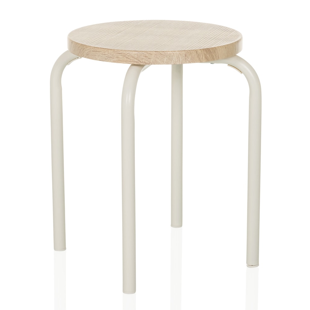 hjh LIVING Sitzhocker ALRANDA Mitteldichte Holzfaserplatte, Metall ohne Armlehnen - Bild 1