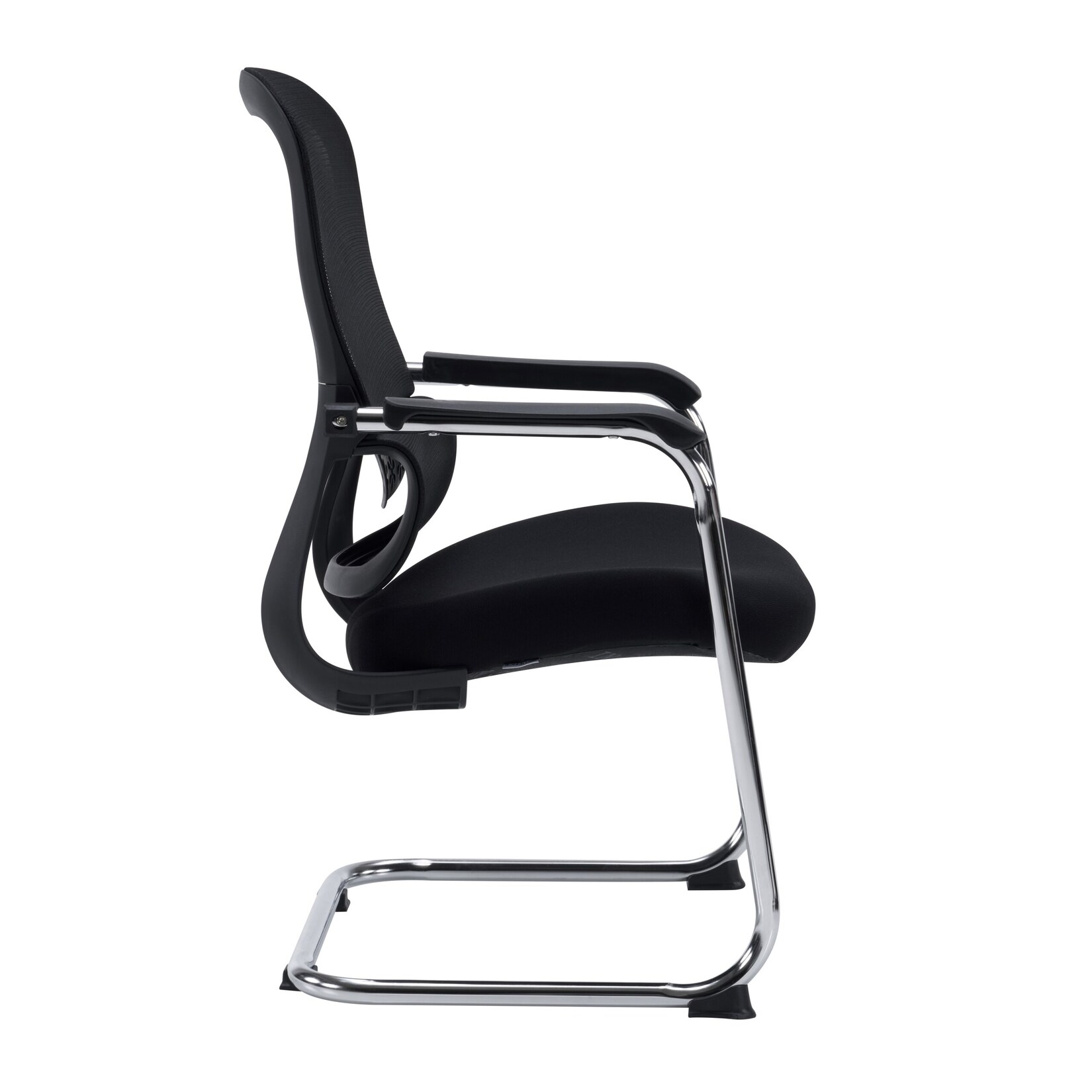 hjh OFFICE Freischwinger Ergomy Meet Stoff / Netzstoff mit Armlehnen