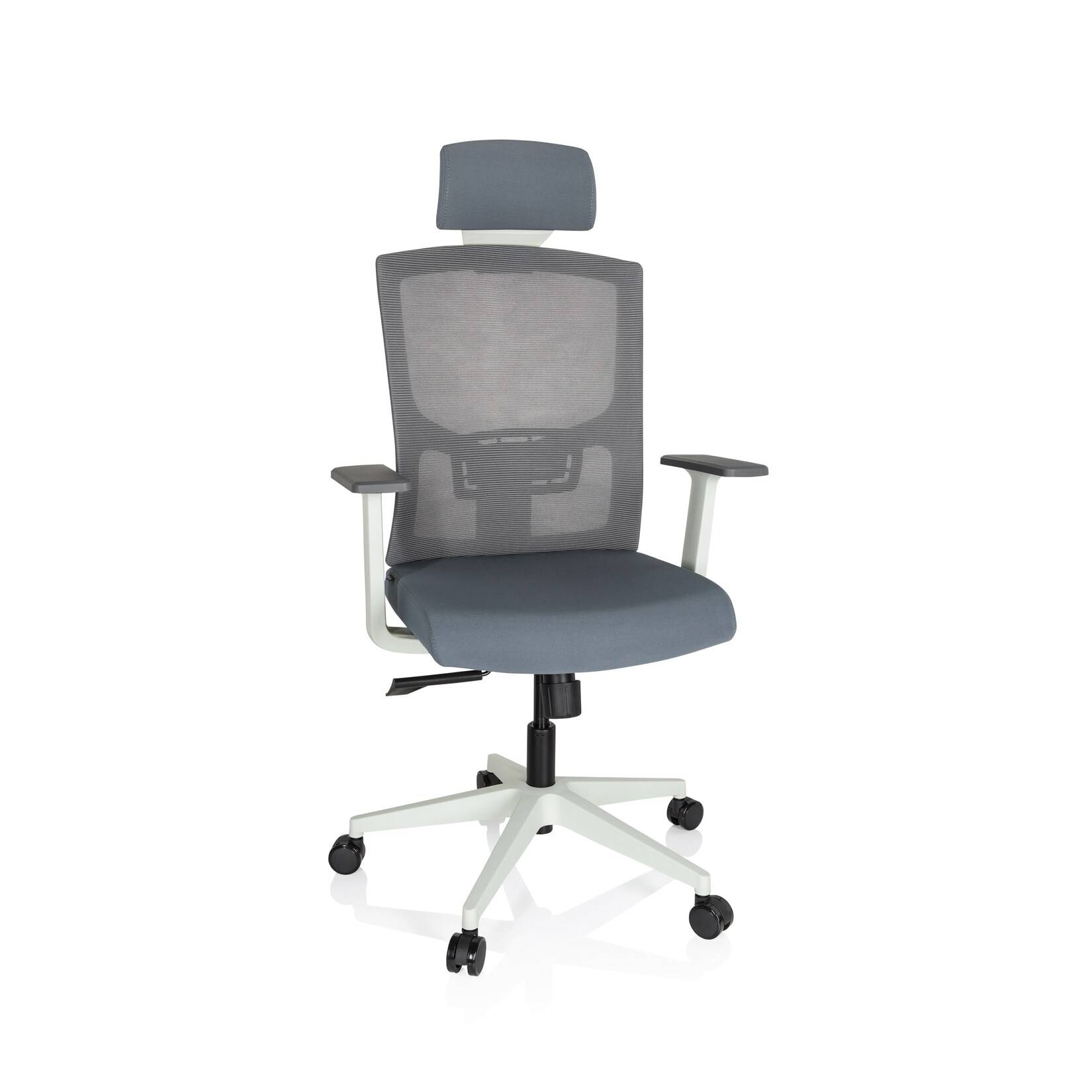 hjh OFFICE Profi Bürostuhl CAPTIVO BASE W Stoff / Netzstoff mit Armlehnen