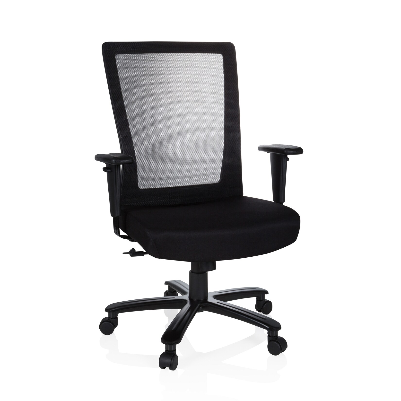 hjh OFFICE XXL Drehstuhl XXL EXTENDER Stoff / Netzstoff mit Armlehnen (höhenverstellbar)