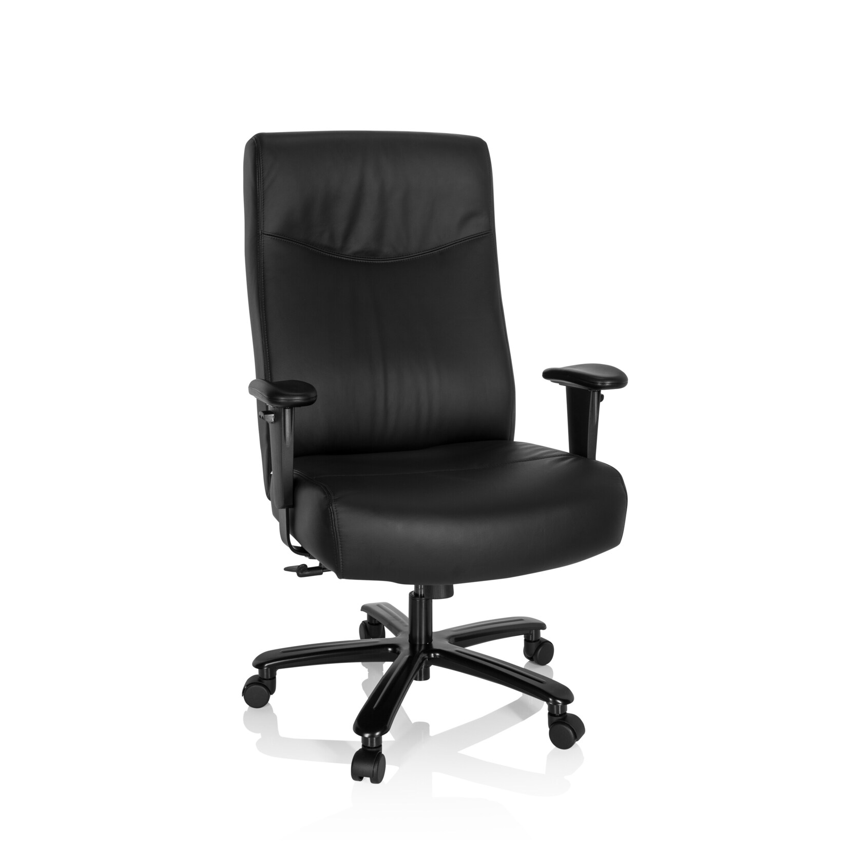 XXL Drehstuhl XXL EVEREST II Leder mit Armlehnen (höhenverstellbar) hjh OFFICE