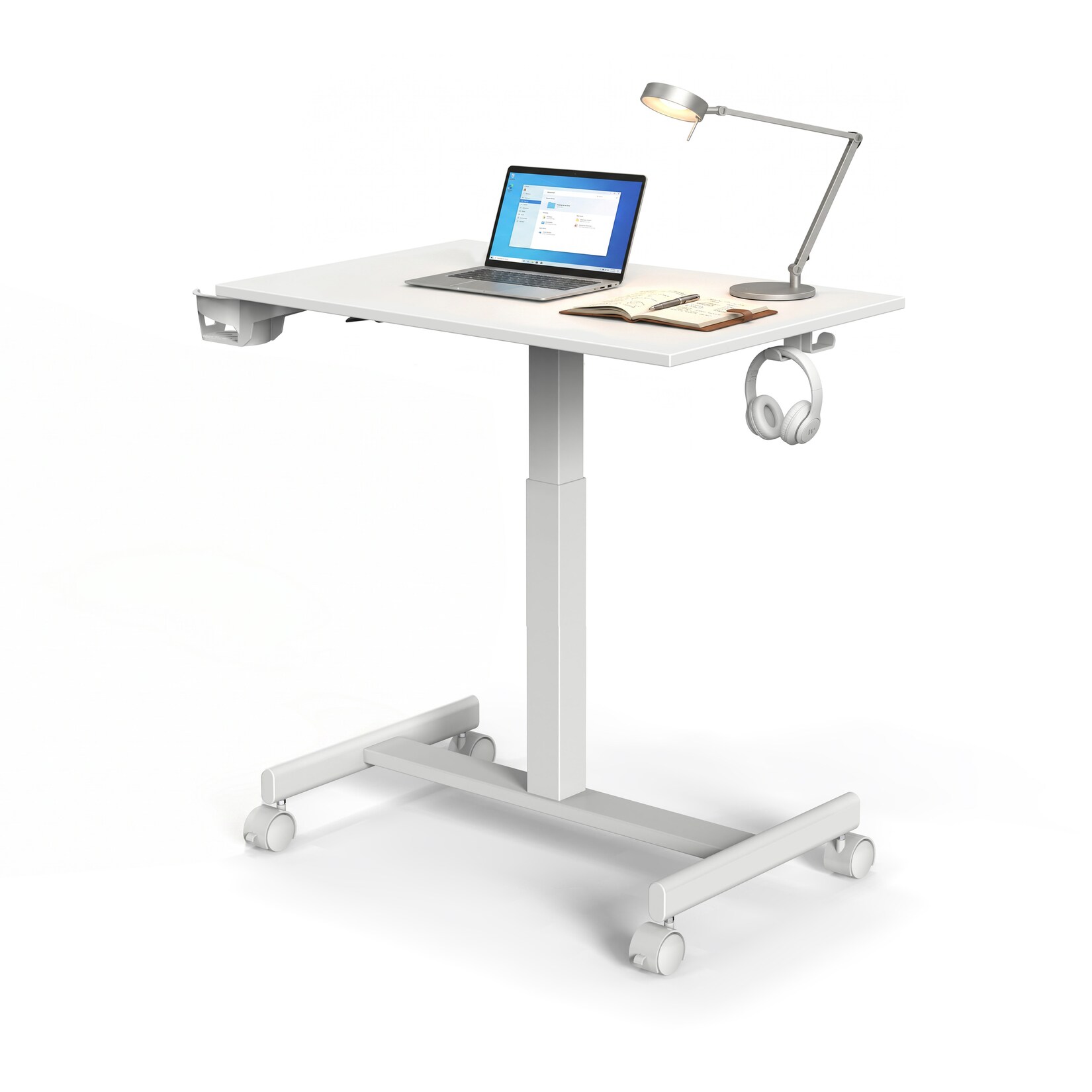 hjh OFFICE Stehschreibtisch Stand K MDF Platte, Gestell aus Stahl