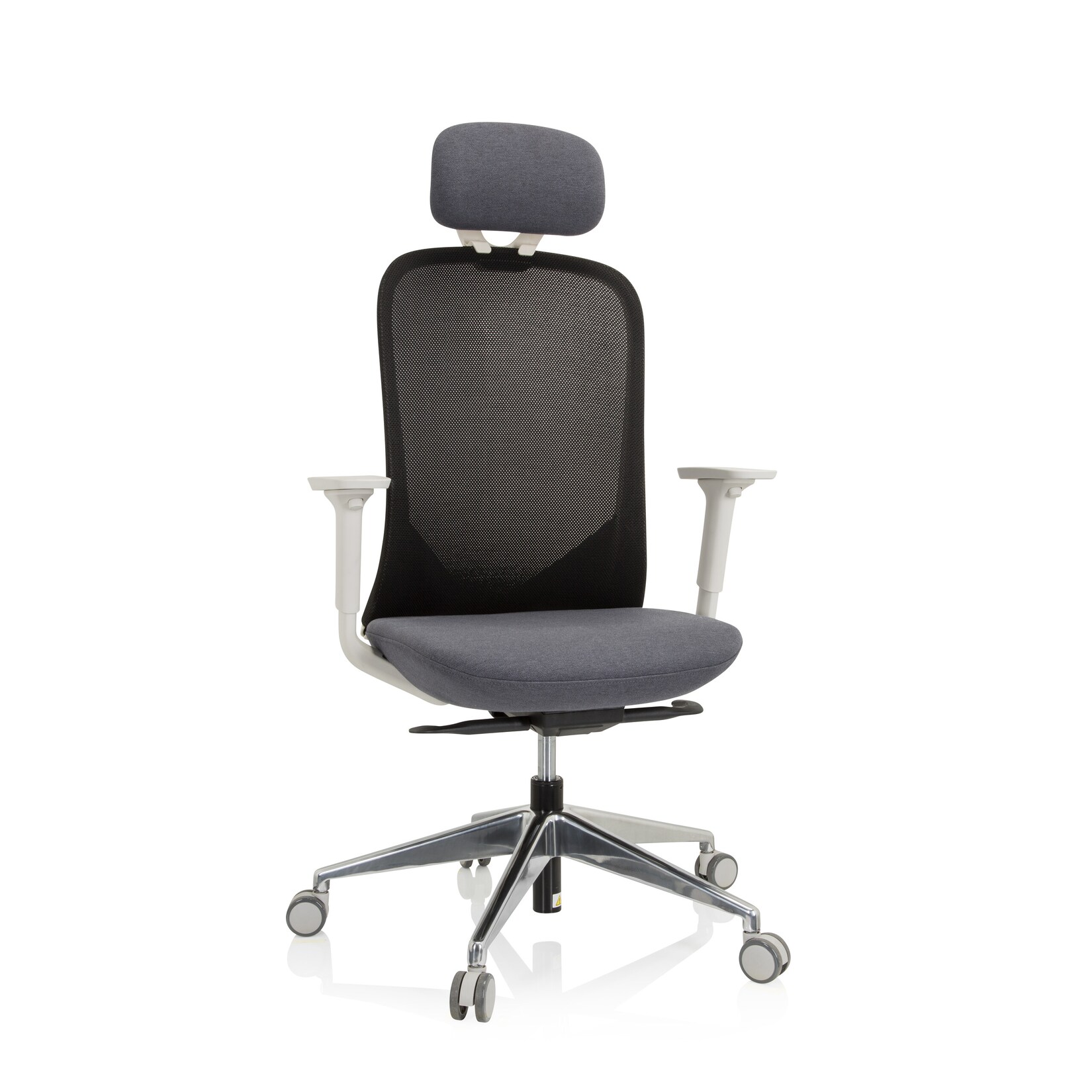 Profi Bürostuhl AVEZA PRO Stoff/Netzstoff mit Armlehnen (höhenverstellbar) hjh OFFICE