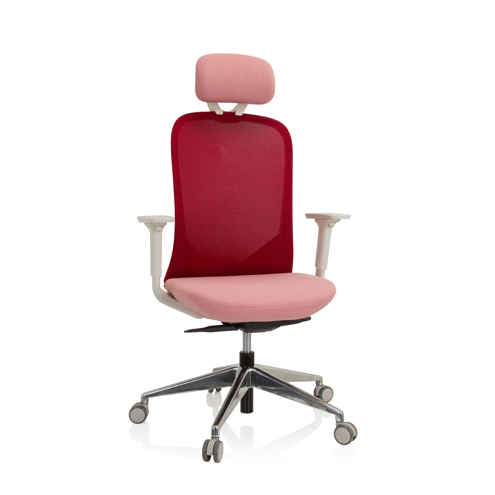 Profi Bürostuhl AVEZA PRO Stoff/Netzstoff mit Armlehnen (höhenverstellbar) hjh OFFICE