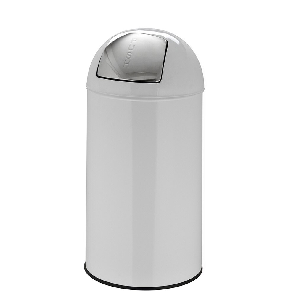 hjh OFFICE Mülleimer PUSH 50L Stahlblech | 04251084668938